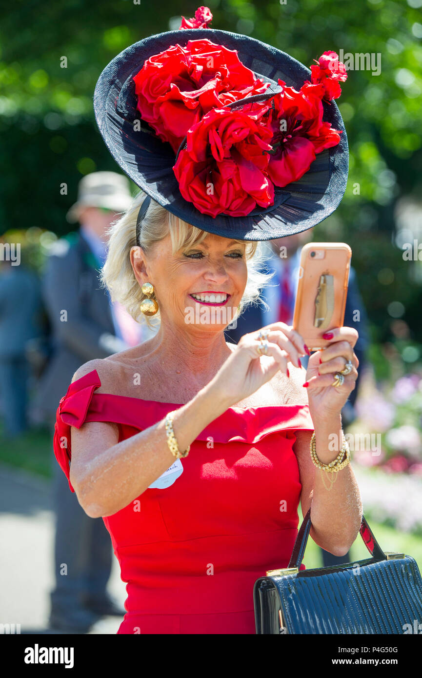 Royal Ascot, Berkshire, UK 22 June 2018 colourful hats on the fourth day of  Royal Ascot 22 June 2018 Credit John Beasley/Alamy Live News Stock Photo -  Alamy