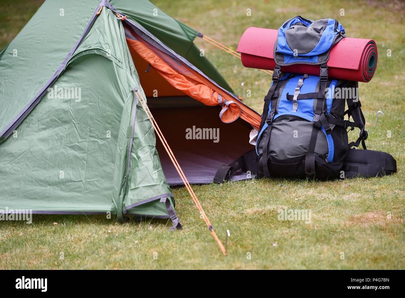 Osterode Am Harz, Germany. 21st June, 2018. Camping in the nature, Germany,  city of Osterode, 21. June 2018. Credit: Frank May | usage  worldwide/dpa/Alamy Live News Stock Photo - Alamy
