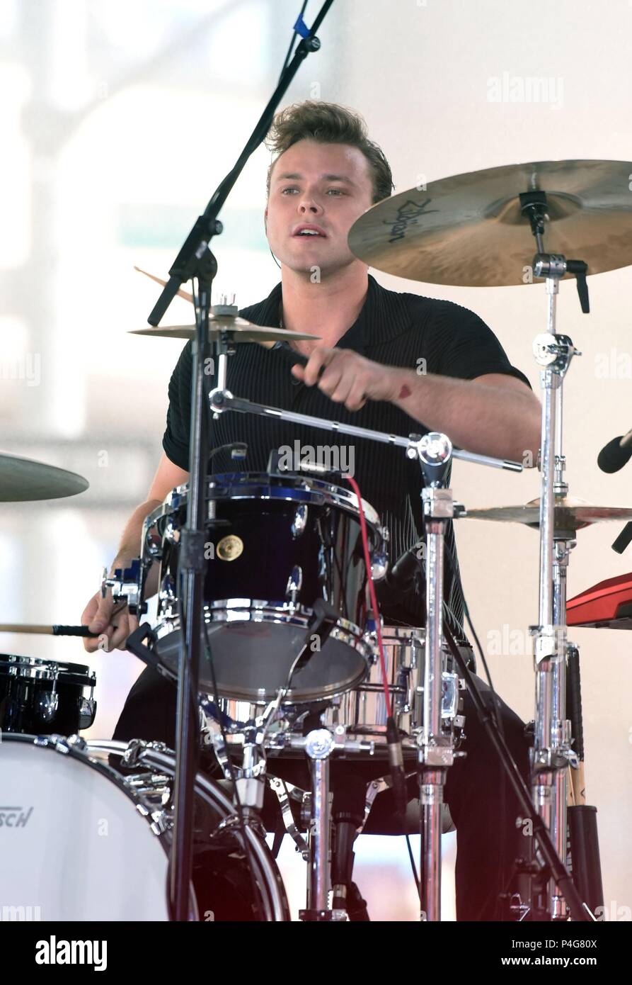 New York, NY, USA. 22nd June, 2018. Ashton Irwin on stage for 5 SECONDS OF  SUMMER 5SOS in Concert on the NBC Today Show, Rockefeller Plaza, New York,  NY June 22, 2018.