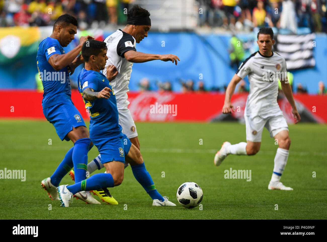 22nd June 2018, Saint Petersburg Stadium, Saint Petersburg, Russia; FIFA World Cup Football, Group E, Brazil versus Costa Rica; Christian Bolanos of Costa Rica Credit: Action Plus Sports Images/Alamy Live News Stock Photo