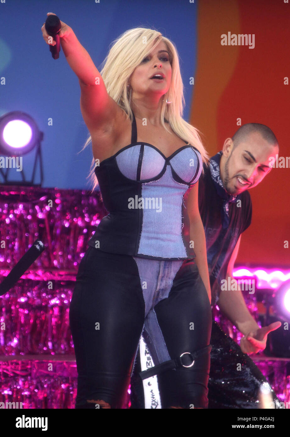 Singer Bebe Rexya New York City, New York, USA. 22nd June, 2018. Singer BEBE REXHA ...