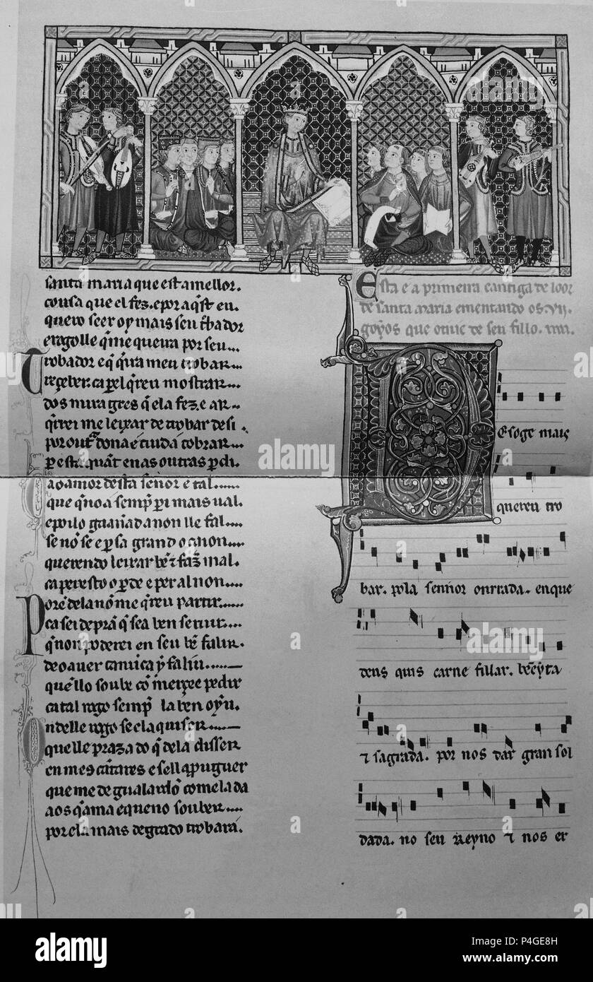 Cantigas de santa maria codice of the musicians hi-res stock ...