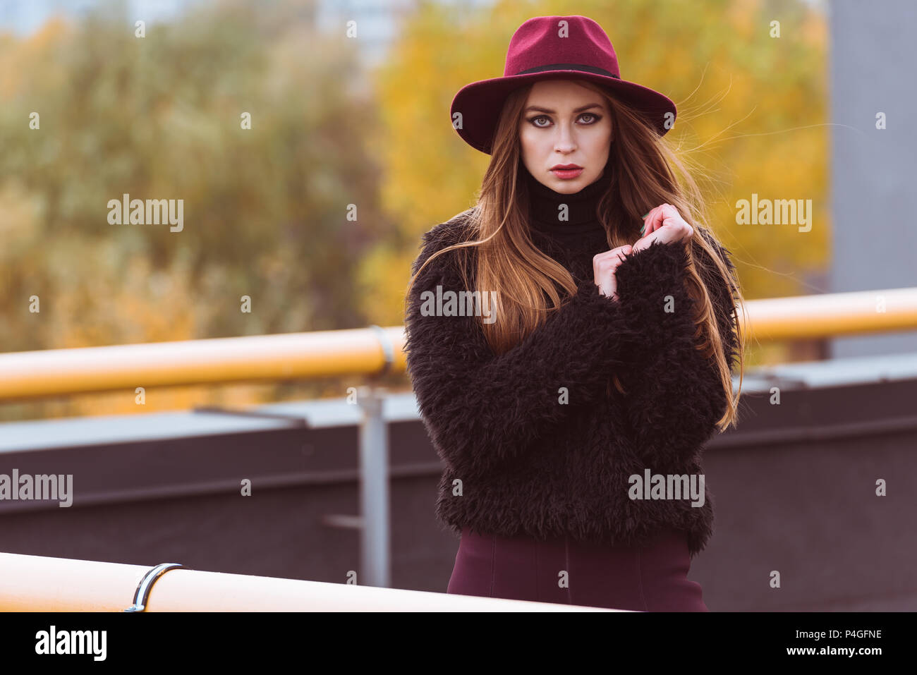 burgundy hat outfit