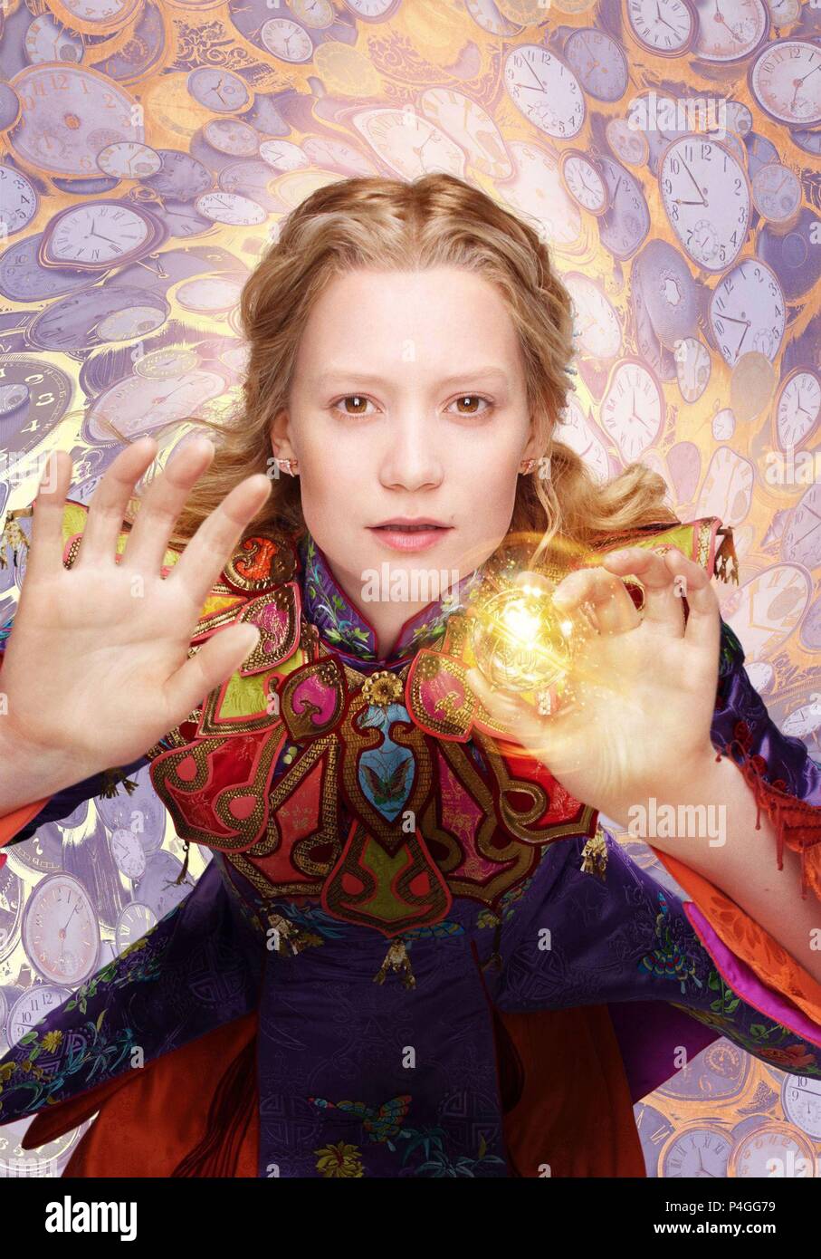 Original Film Title: ALICE THROUGH THE LOOKING GLASS. English Title: ALICE  THROUGH THE LOOKING GLASS. Film Director: JAMES BOBIN. Year: 2016. Stars:  MIA WASIKOWSKA. Credit: WALT DISNEY PICTURES/ROTH FILMS/TEAM TODD/TIM BURTON  PRODUCT /