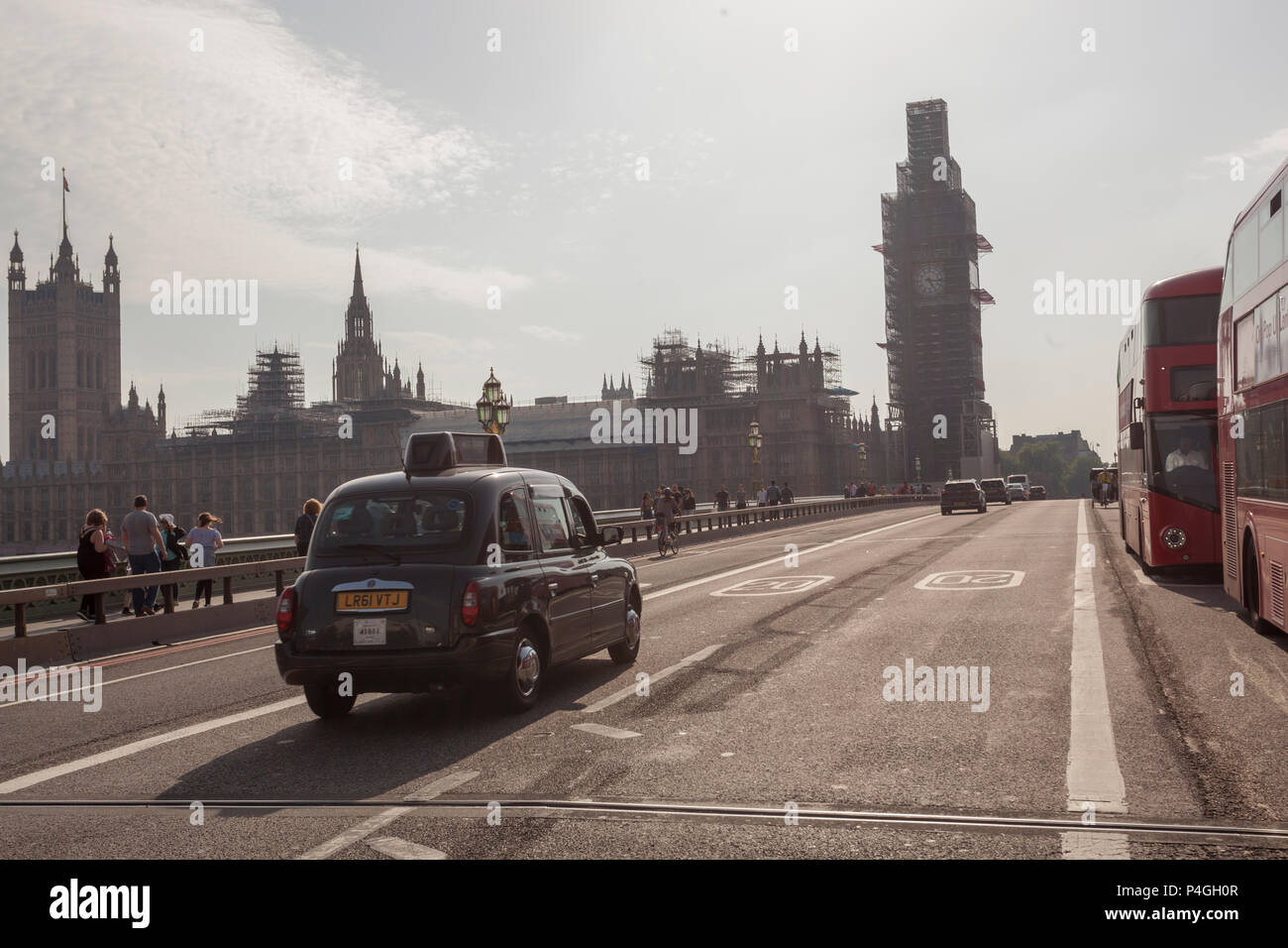 Westminster Bridge on a hot summers day Stock Photo - Alamy