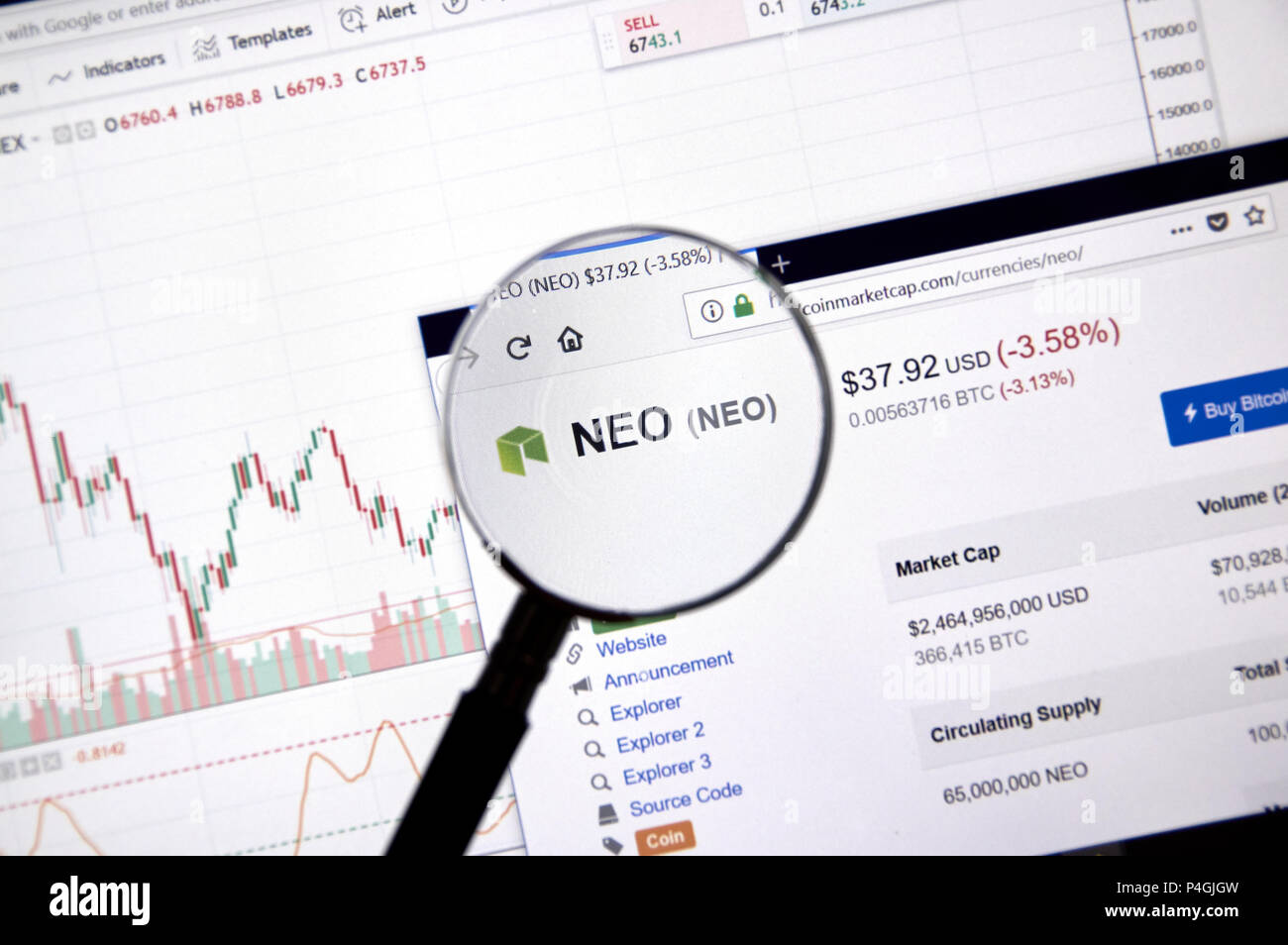 Cryptocurrency wallpaper hi-res stock photography and images - Page 5 -  Alamy