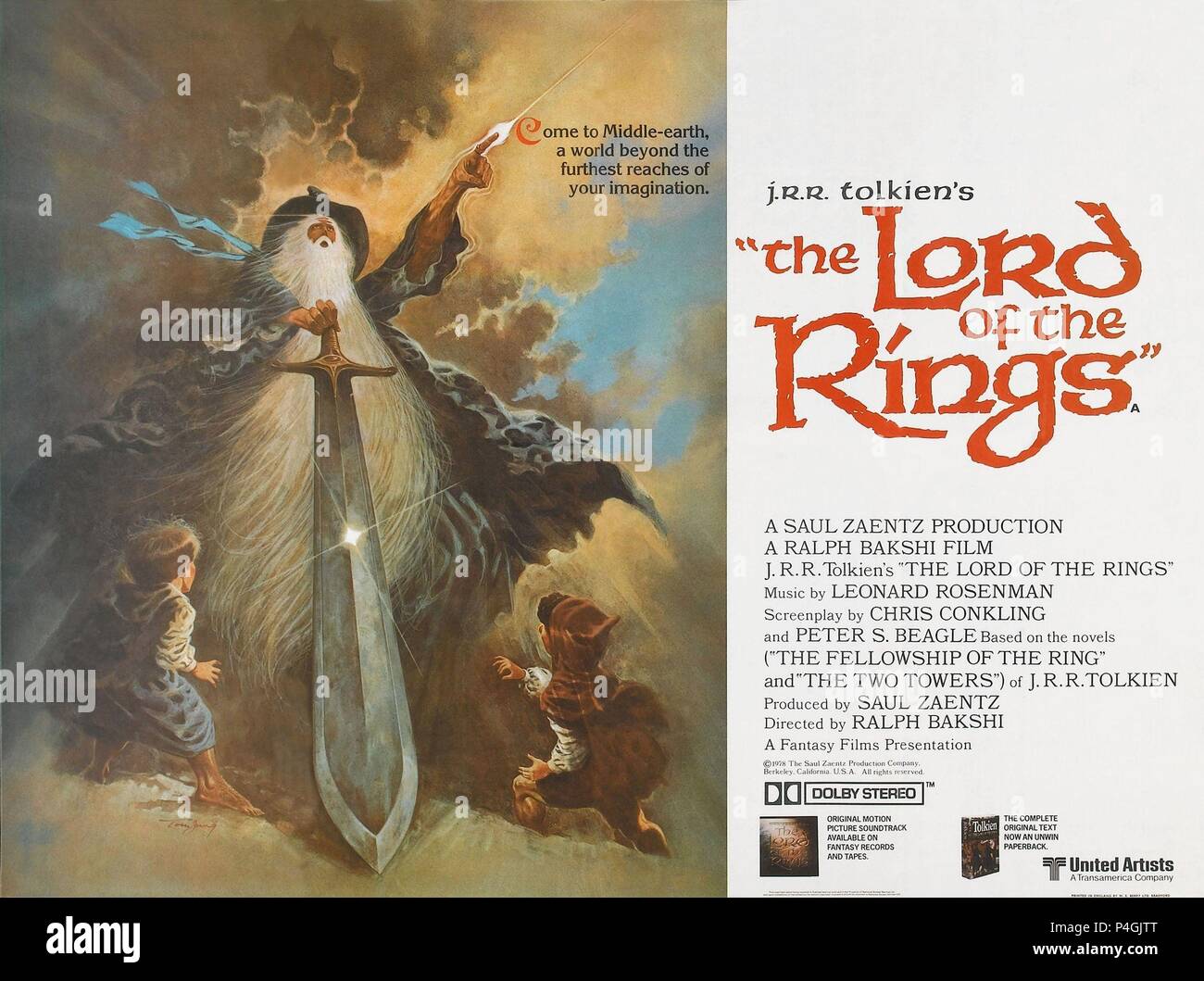 Original Film Title: THE LORD OF THE RINGS. English Title: THE LORD OF THE  RINGS. Film Director: RALPH BAKSHI. Year: 1978. Credit: UNITED ARTISTS /  Album Stock Photo - Alamy