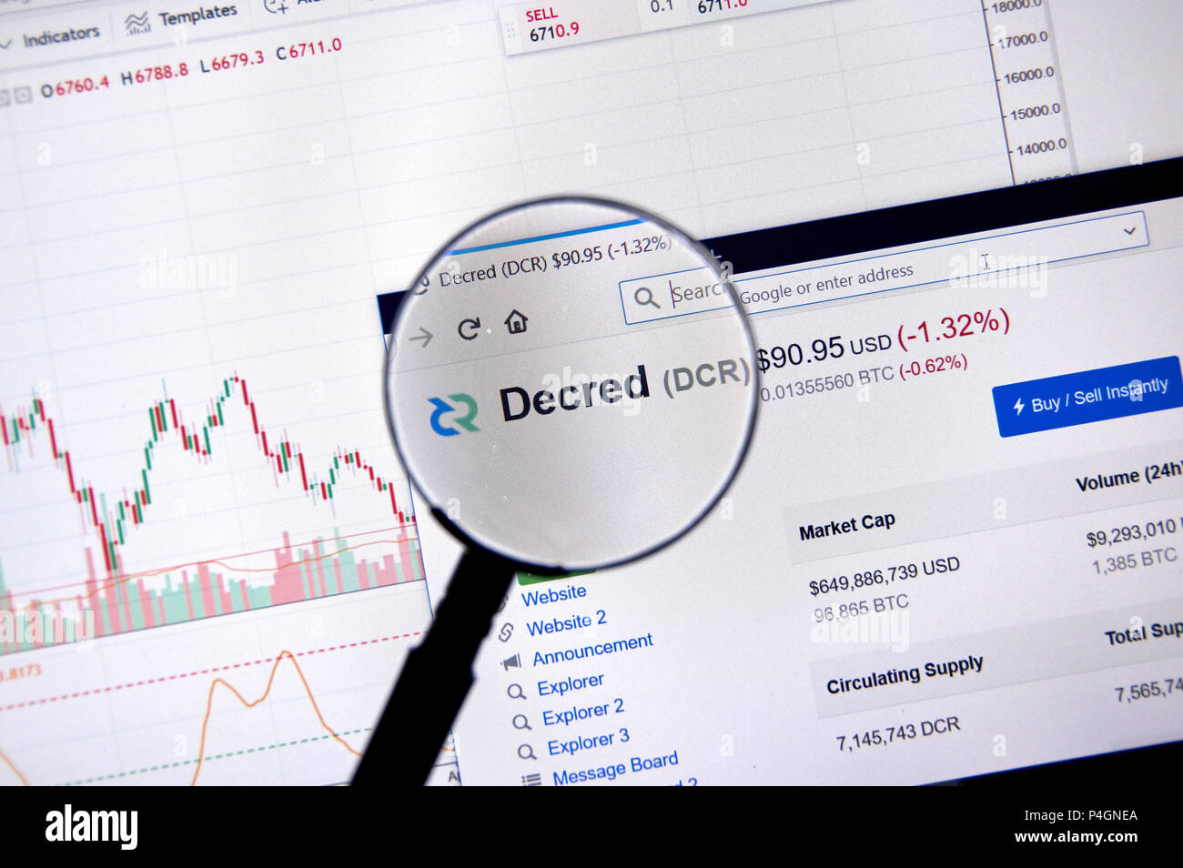 Cryptocurrency wallpaper hi-res stock photography and images - Page 5 -  Alamy