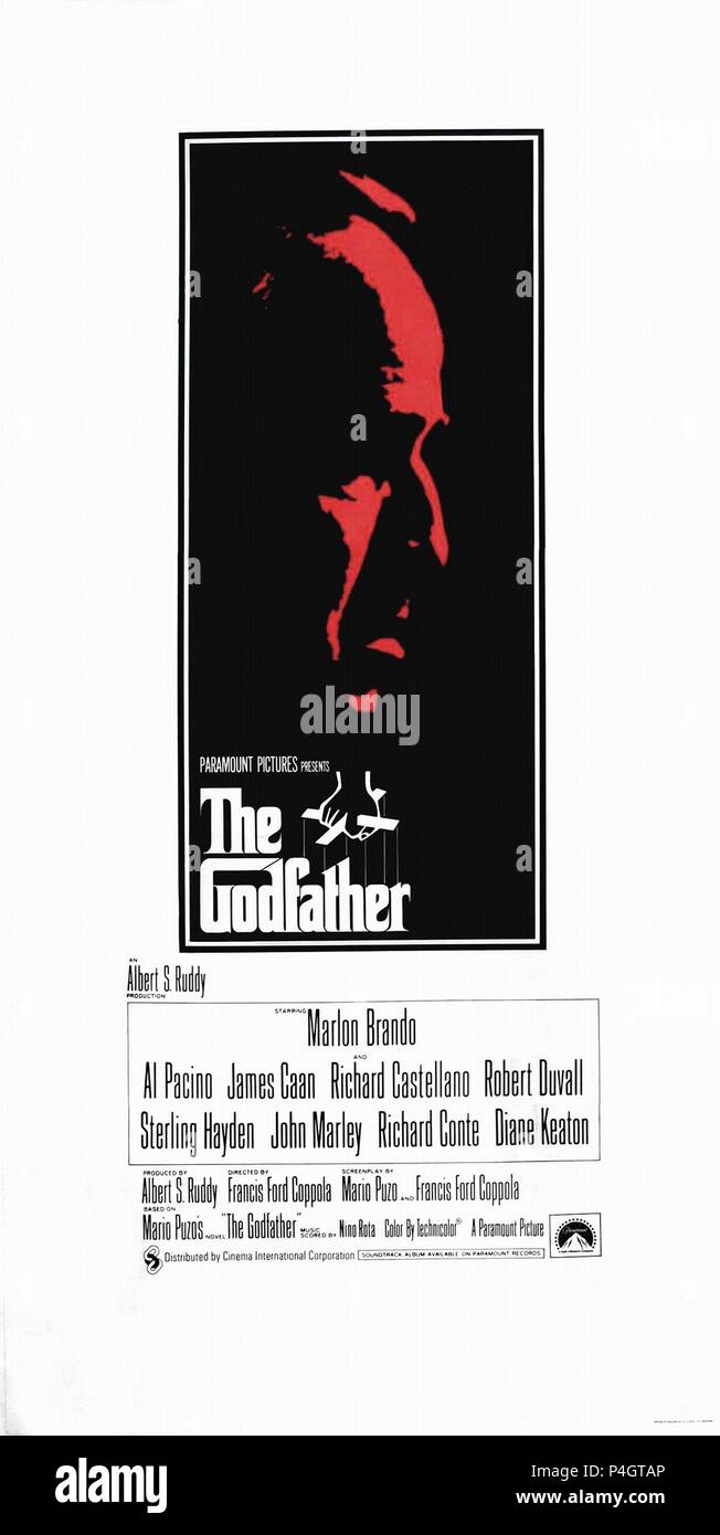 Godfather film poster hi-res stock photography and images - Alamy