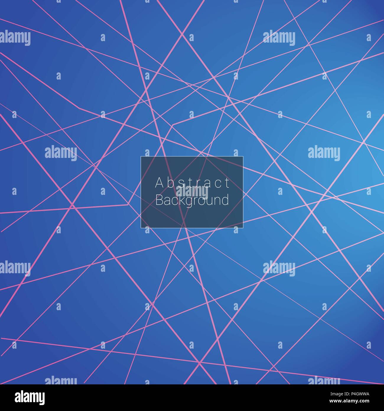 Abstract blue gradient with crossed lines, vector illustration Stock Vector