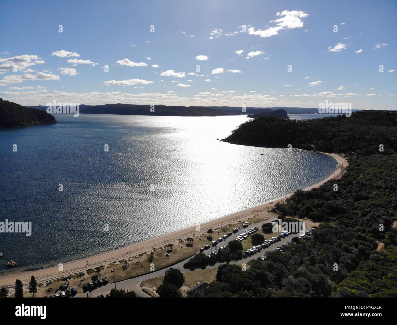 Aerial view palm beach pittwater hi-res stock photography and images ...