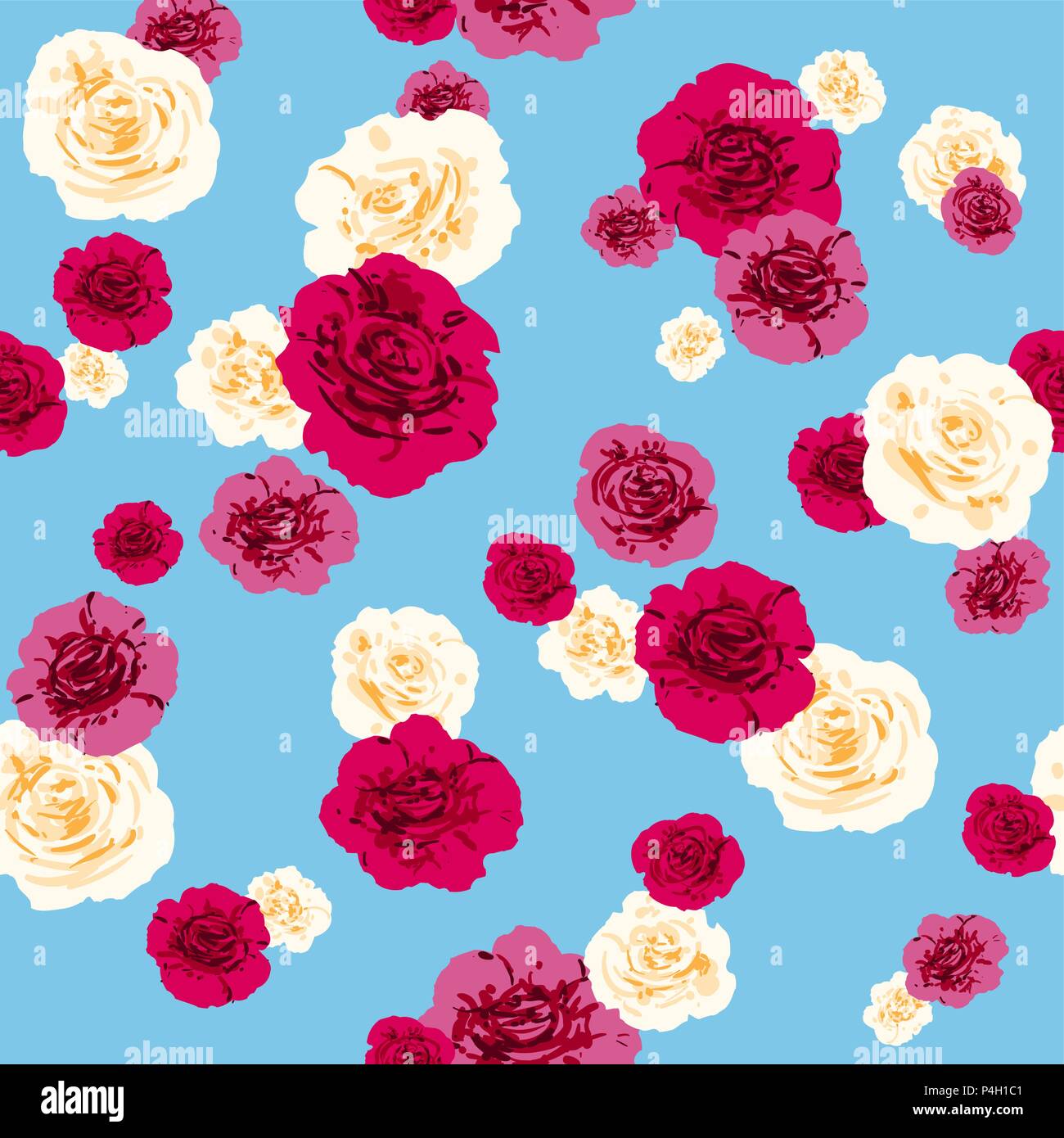 Summer floral pattern Stock Vector Image & Art Alamy