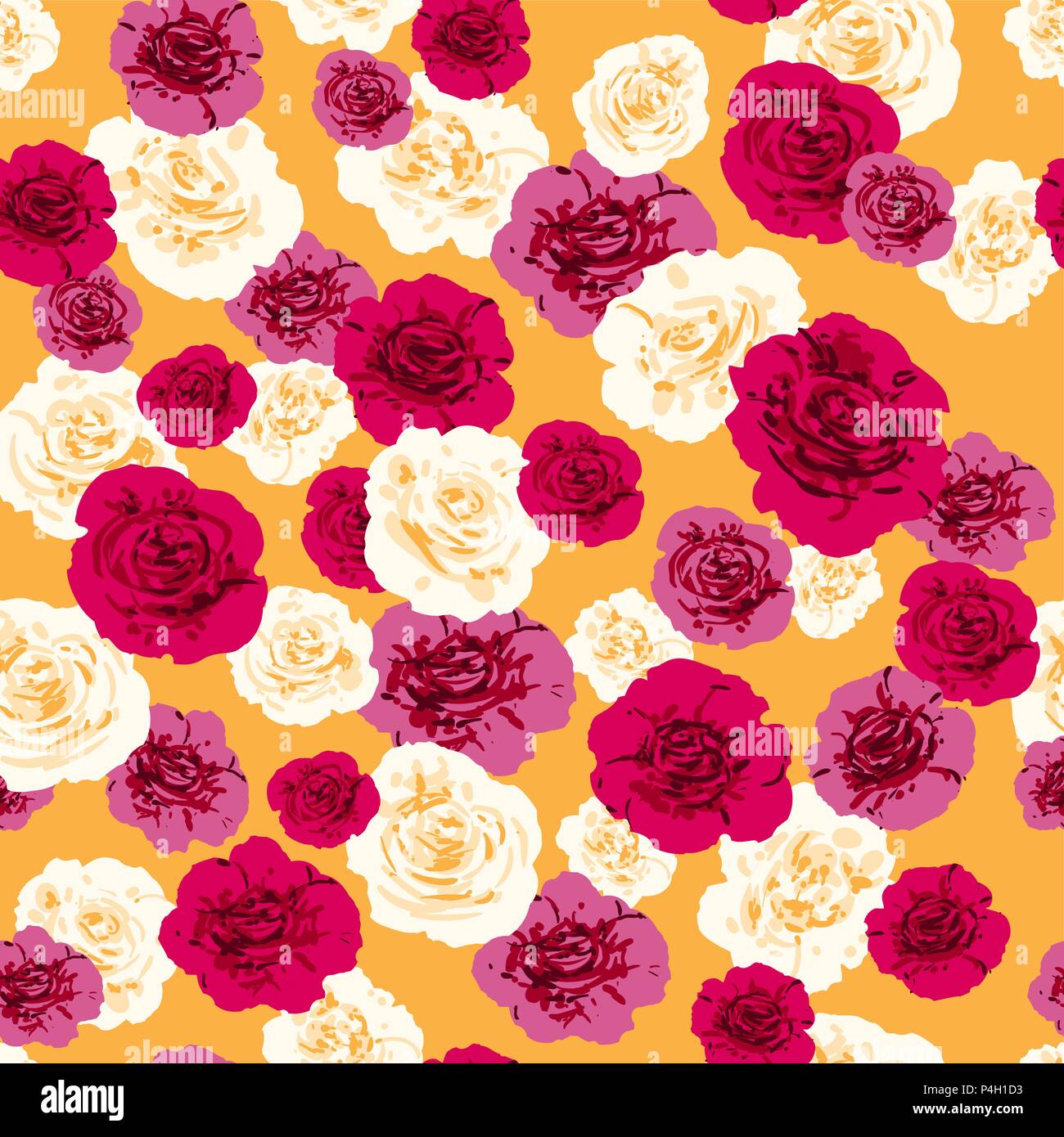 Happy summer floral Stock Vector Image & Art - Alamy