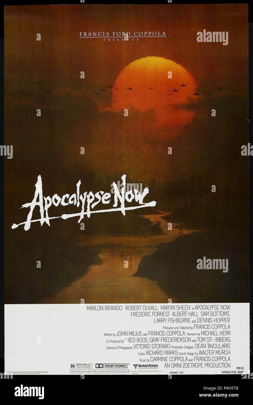 Original Film Title: APOCALYPSE NOW. English Title: APOCALYPSE NOW. Film  Director: FRANCIS FORD COPPOLA. Year: 1979. Credit: ZOETROPE/UA / Album  Stock Photo - Alamy