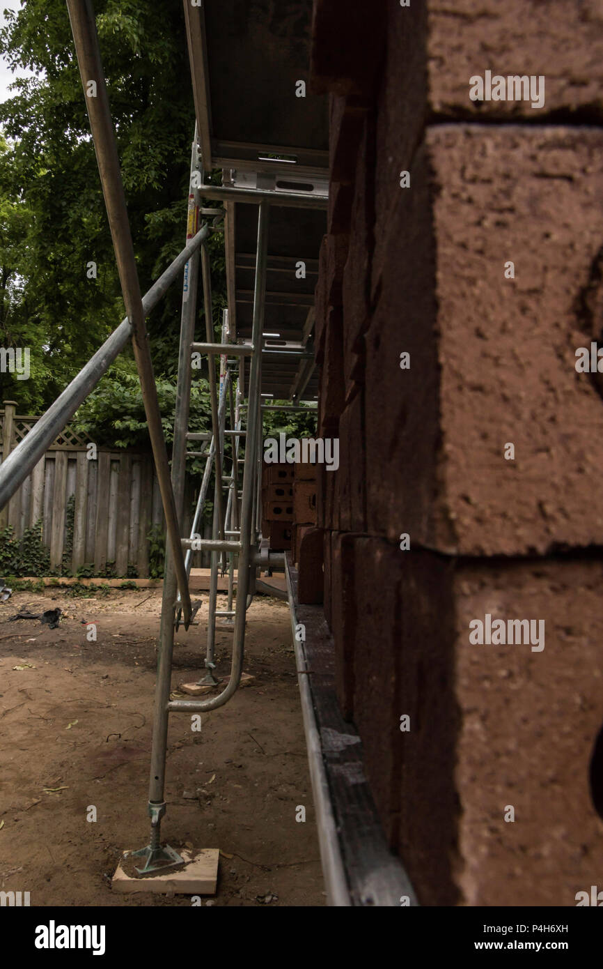 Stacks of brisks around the construction site Stock Photo - Alamy