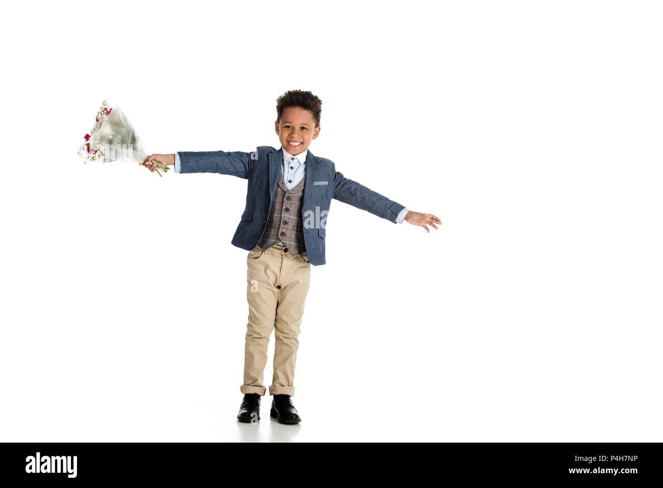 white open arm blazer