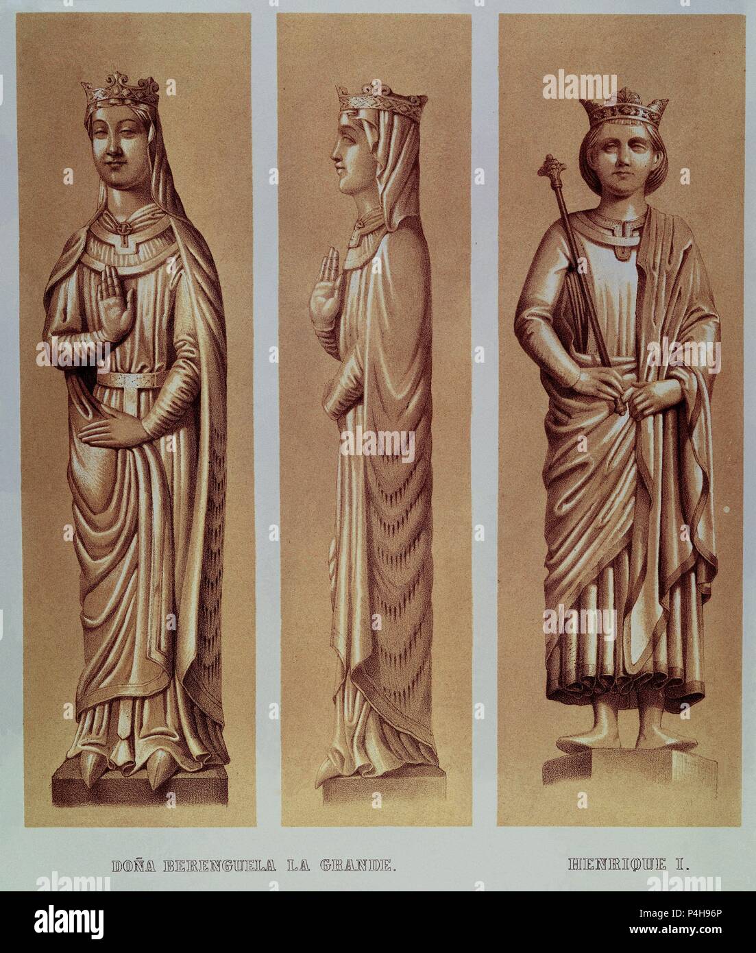 DONA BERENGUELA LA GRANDE Y ENRIQUE I. Author: Valentín Carderera y Solano  (1796-1880). Location: CATEDRAL-INTERIOR, TOLEDO Stock Photo - Alamy