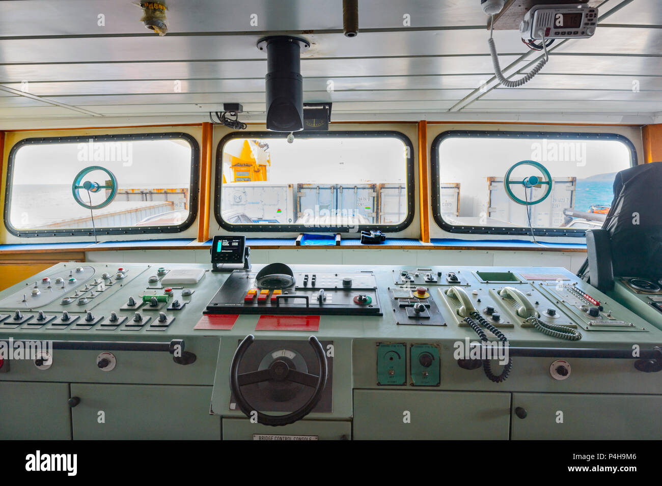 Bridge Navigation Instruments Ship High Resolution Stock Photography