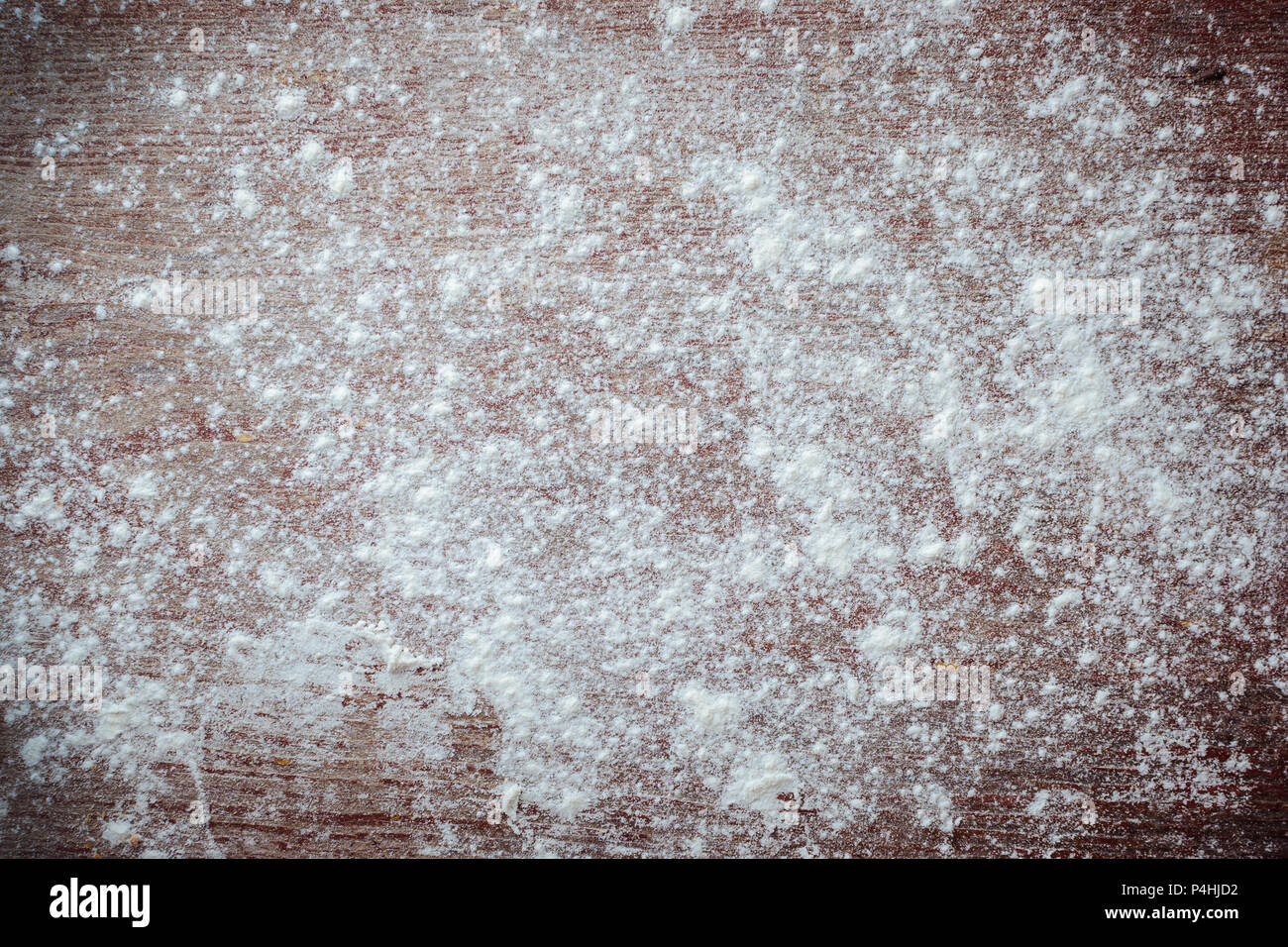 Download A Wooden Board Sprinkled With Flour Mockup For Design Empty Space For Notes Top View Stock Photo Alamy