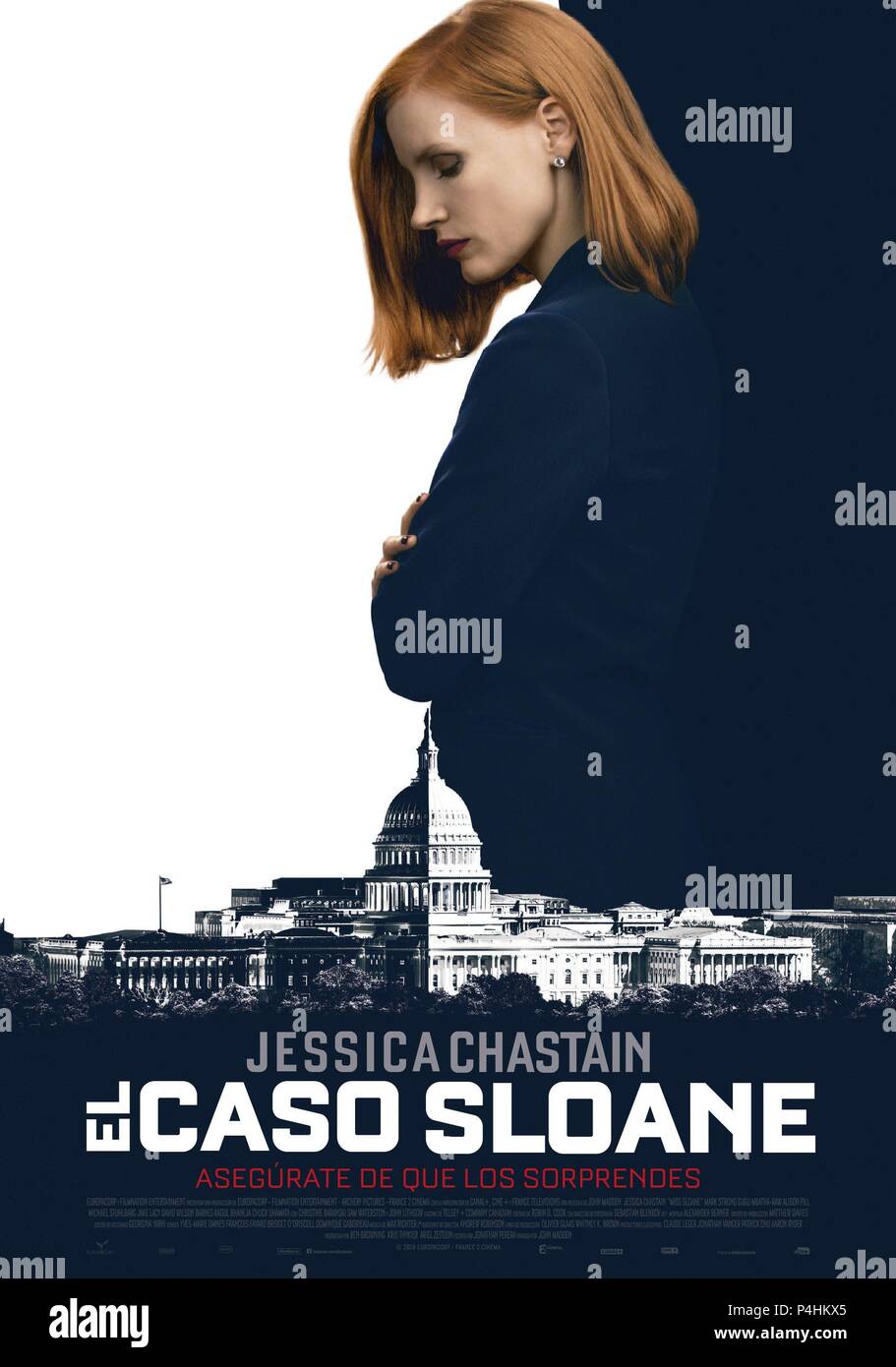 Original Film Title: MISS SLOANE.  English Title: MISS SLOANE.  Film Director: JOHN MADDEN.  Year: 2016. Credit: TRANSFILM/ARCHERY PICTURES/CANAL+/FILMNATION ENT/FRANCE2 CIN / Album Stock Photo