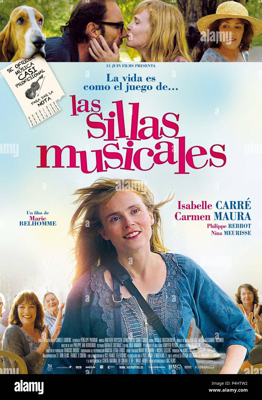 Original Film Title: LES CHAISES MUSICALES.  English Title: LES CHAISES MUSICALES.  Film Director: MARIE BELHOMME.  Year: 2015. Credit: 31 JUIN FILMS/FRANCE3 CINEMA/ORANGE CINEMA SERIES/FRANCE TEL / Album Stock Photo