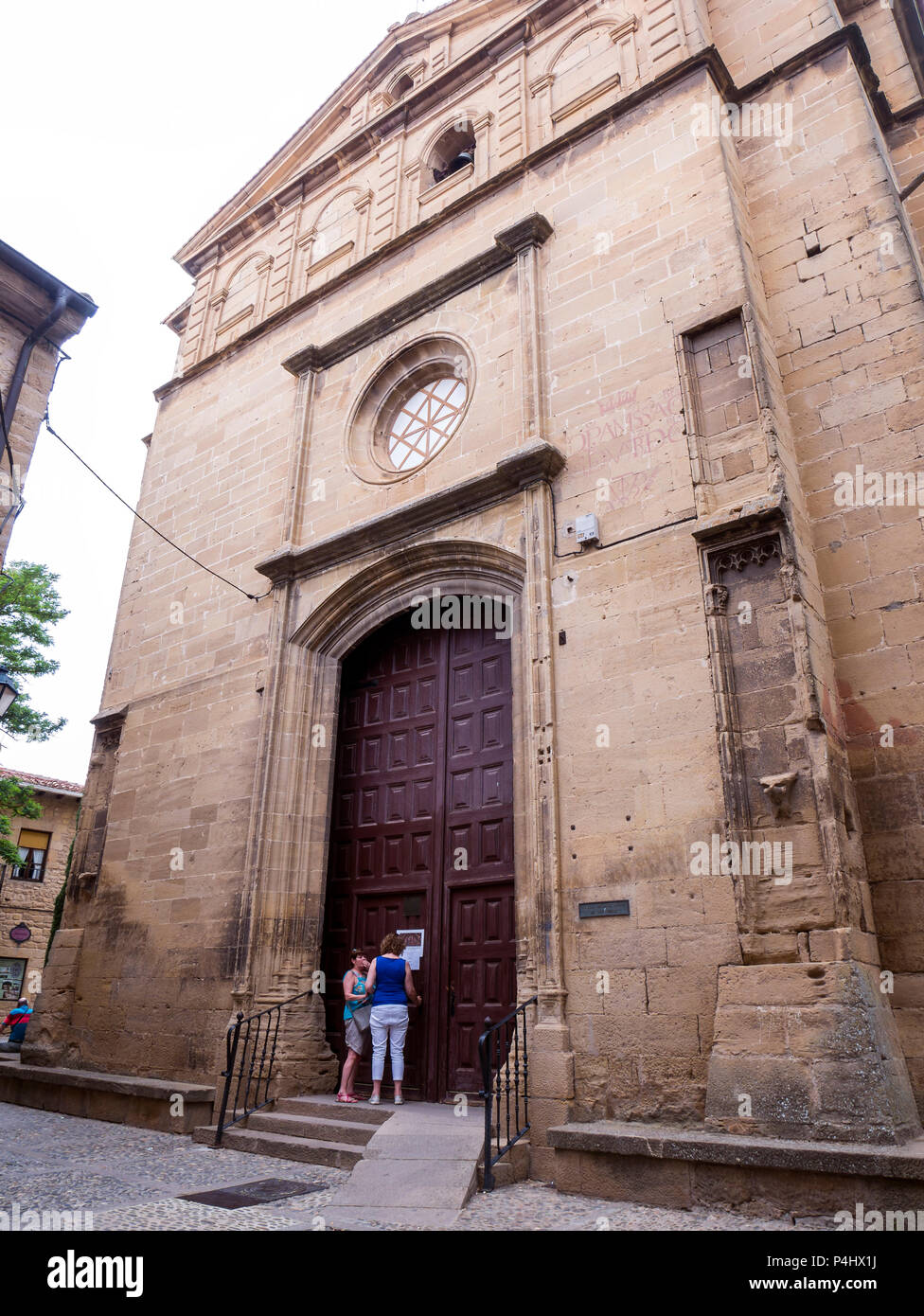 Iglesia de Santa María de los Reyes. La Guardia. Álava. España Stock Photo