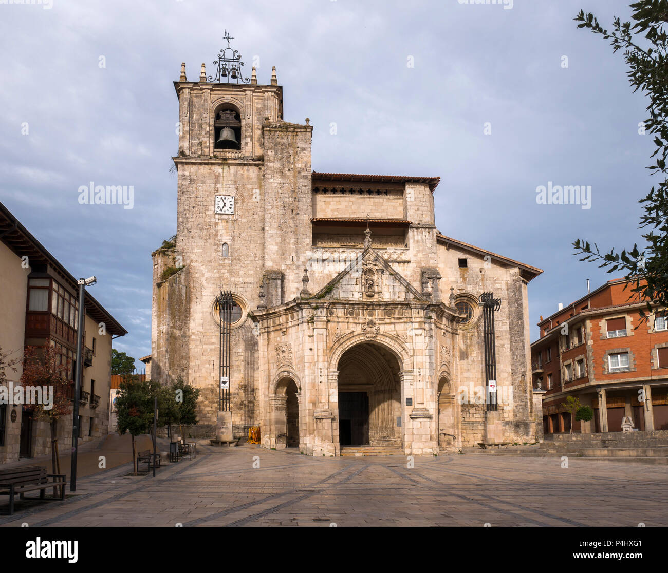 Iglesia de San Juan Bautista. Salvatierra. Álava. España Stock Photo