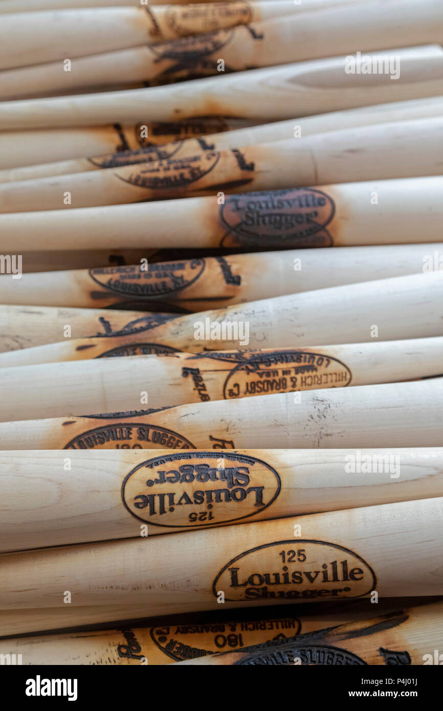 Louisville, Kentucky Baseball bats at the Louisville Slugger Museum