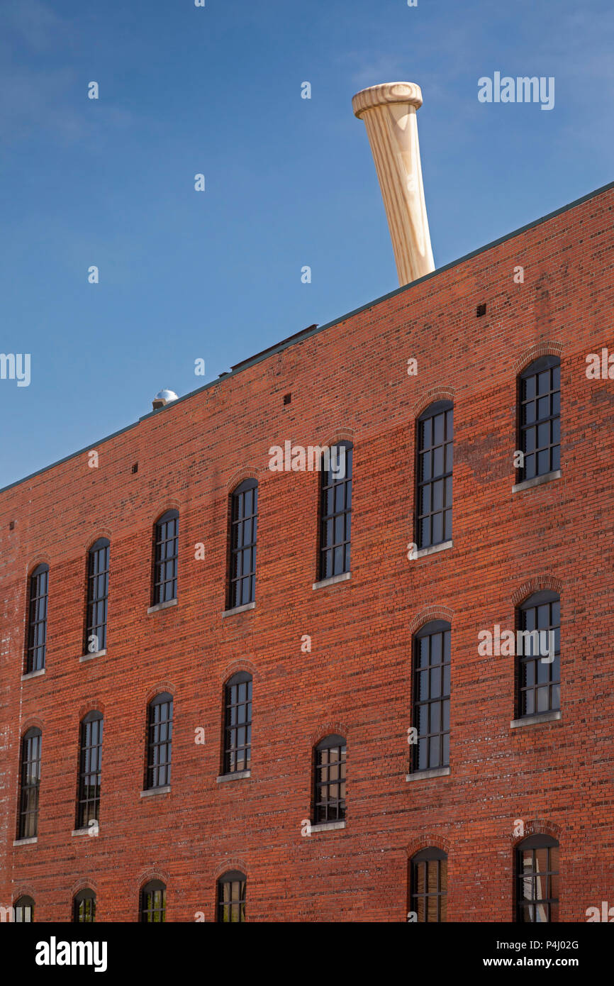 Louisville, Kentucky The handle of a 120foot tallk baseball bat