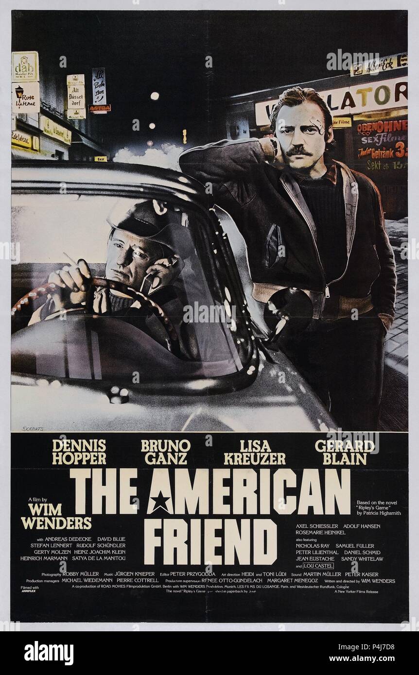 Original Film Title: DER AMERIKANISCHE FREUND.  English Title: AMERICAN FRIEND, THE.  Film Director: WIM WENDERS.  Year: 1977. Credit: ROAD MOVIES/FILMS DU LOSANGE/W.WENDERS / Album Stock Photo
