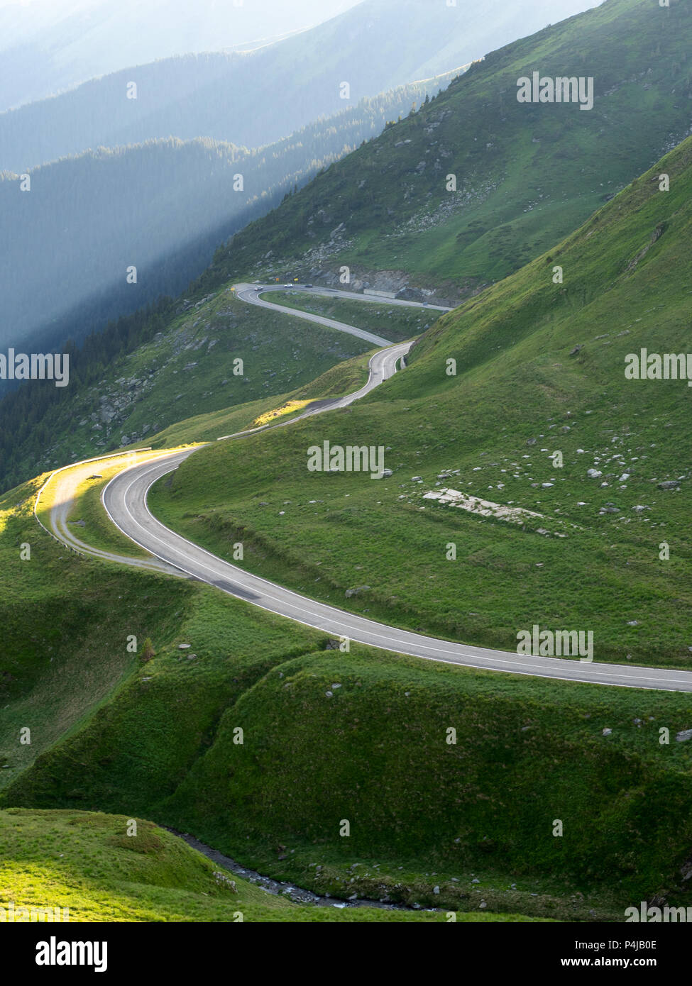 Transfagarasan mountain road, Romania Stock Photo