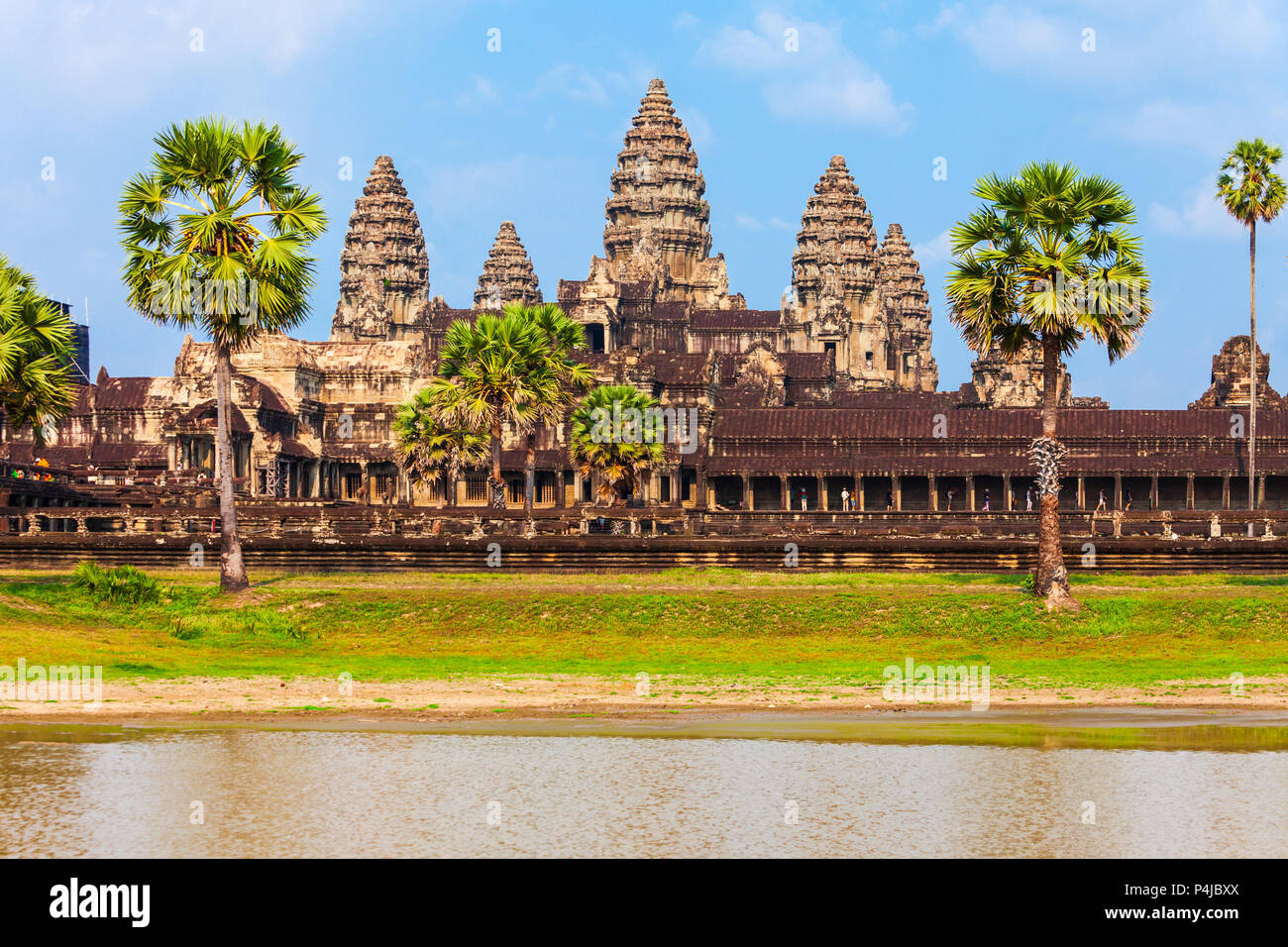 Angkor Wat temple in Siem Reap in Cambodia. Angkor Wat is the largest
