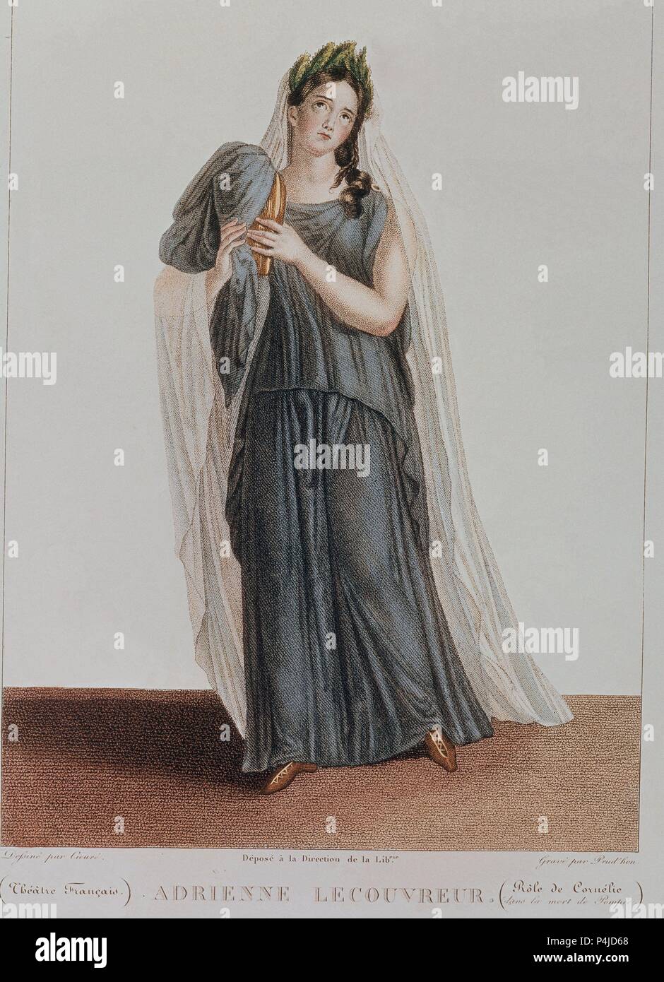ADRIENNE LECOUVREUR (16921730) ACTRIZ FRANCESA EN SU PAPEL DE CORNELIA