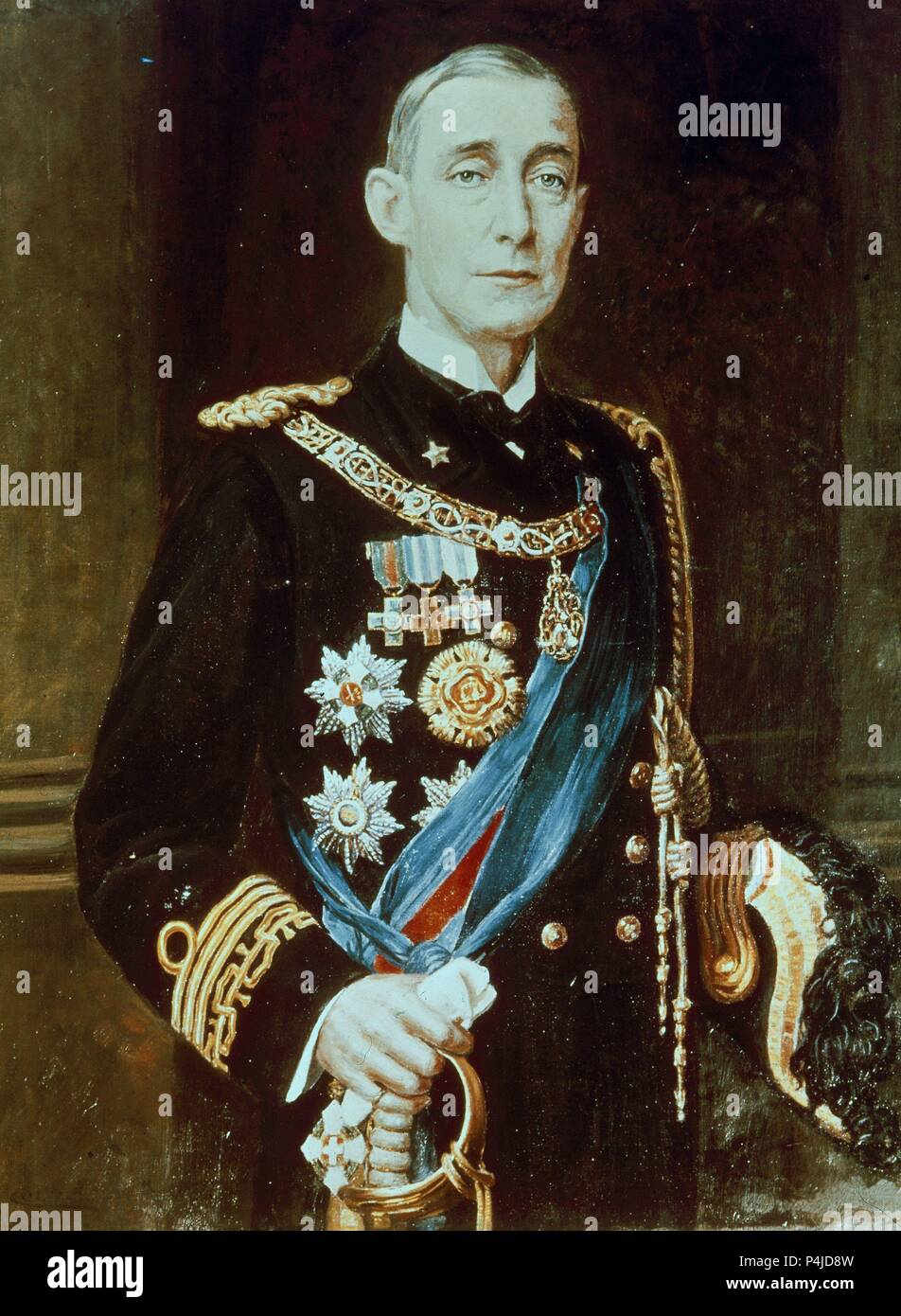 LUIS AMADEO DE SABOYA-AOSTA, DUQUE DE LOS ABRUZOS - HIJO DE AMADEO I DE SABOYA - SIGLO XX. Stock Photo