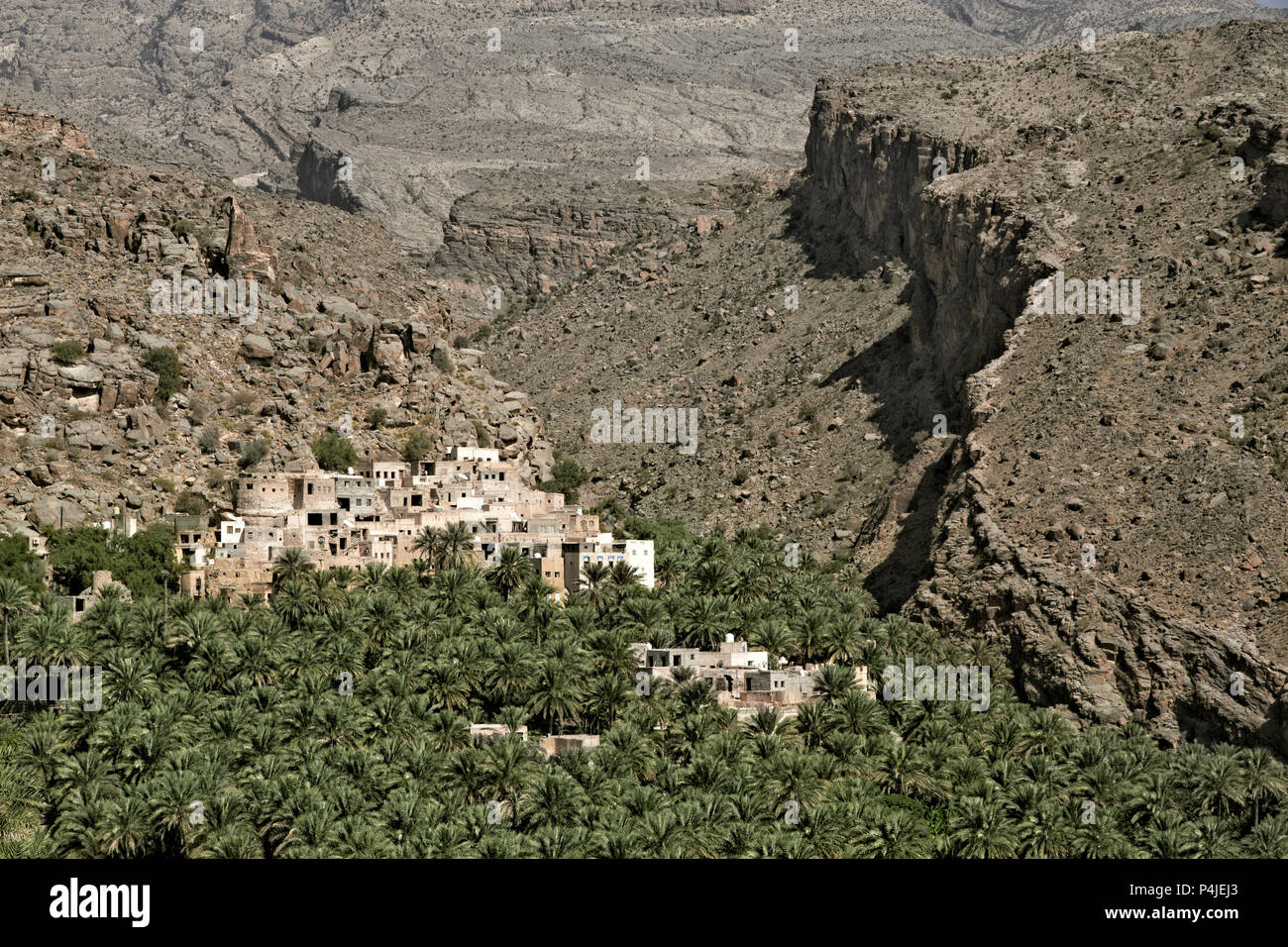 Al Misfah in the Hajar Mountains, Sultanate of Oman Stock Photo Alamy