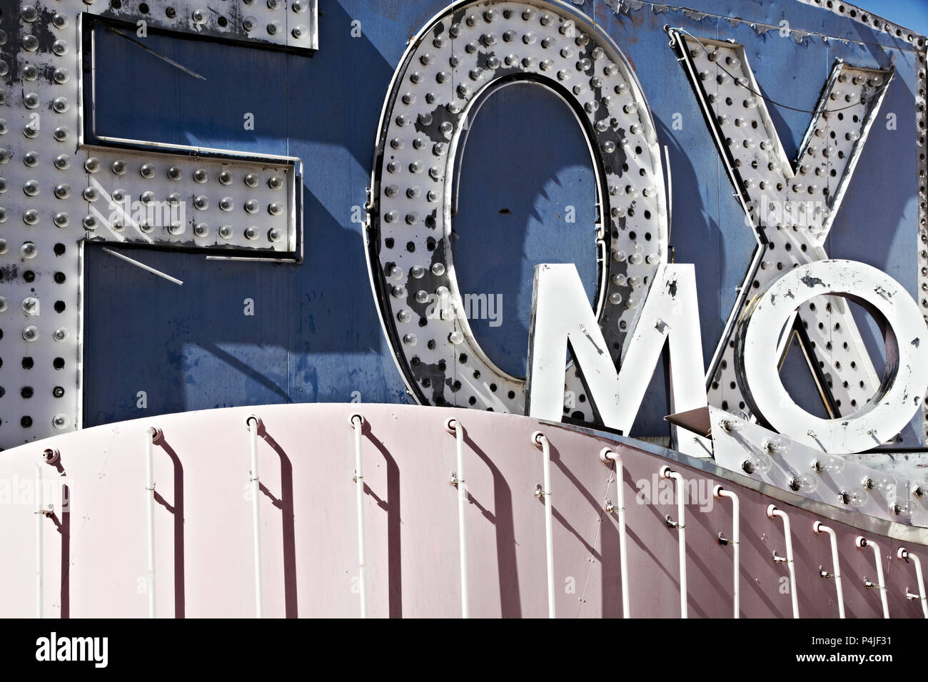 classic Las Vegas signs the neon sign Stock Photo Alamy