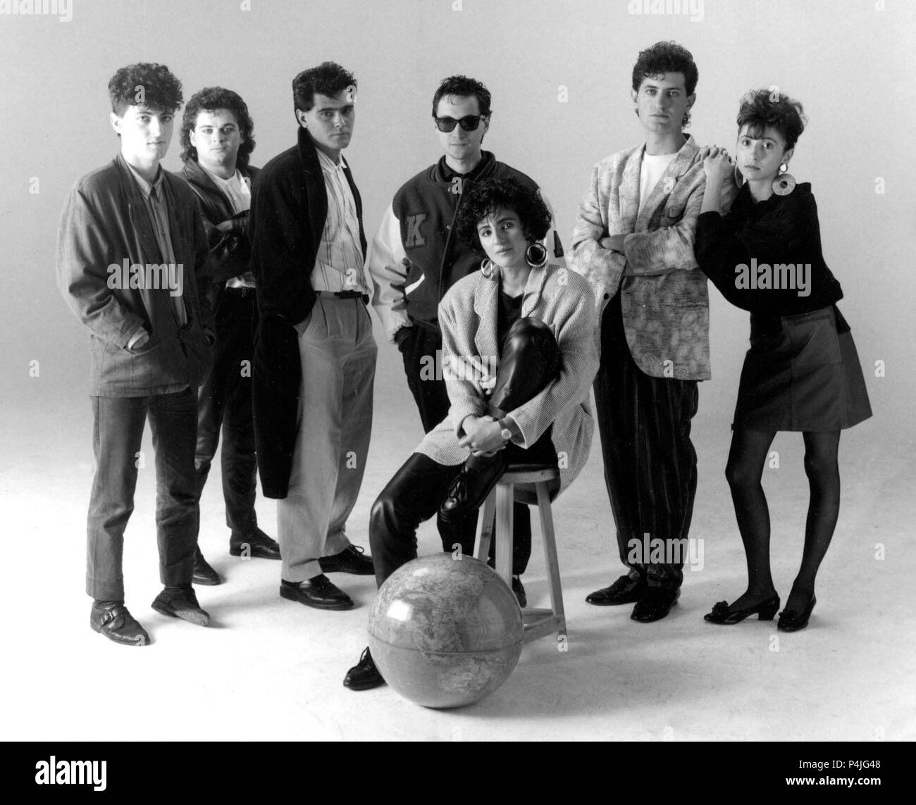 El grupo de pop-rock catalán Duble Buble. Stock Photo