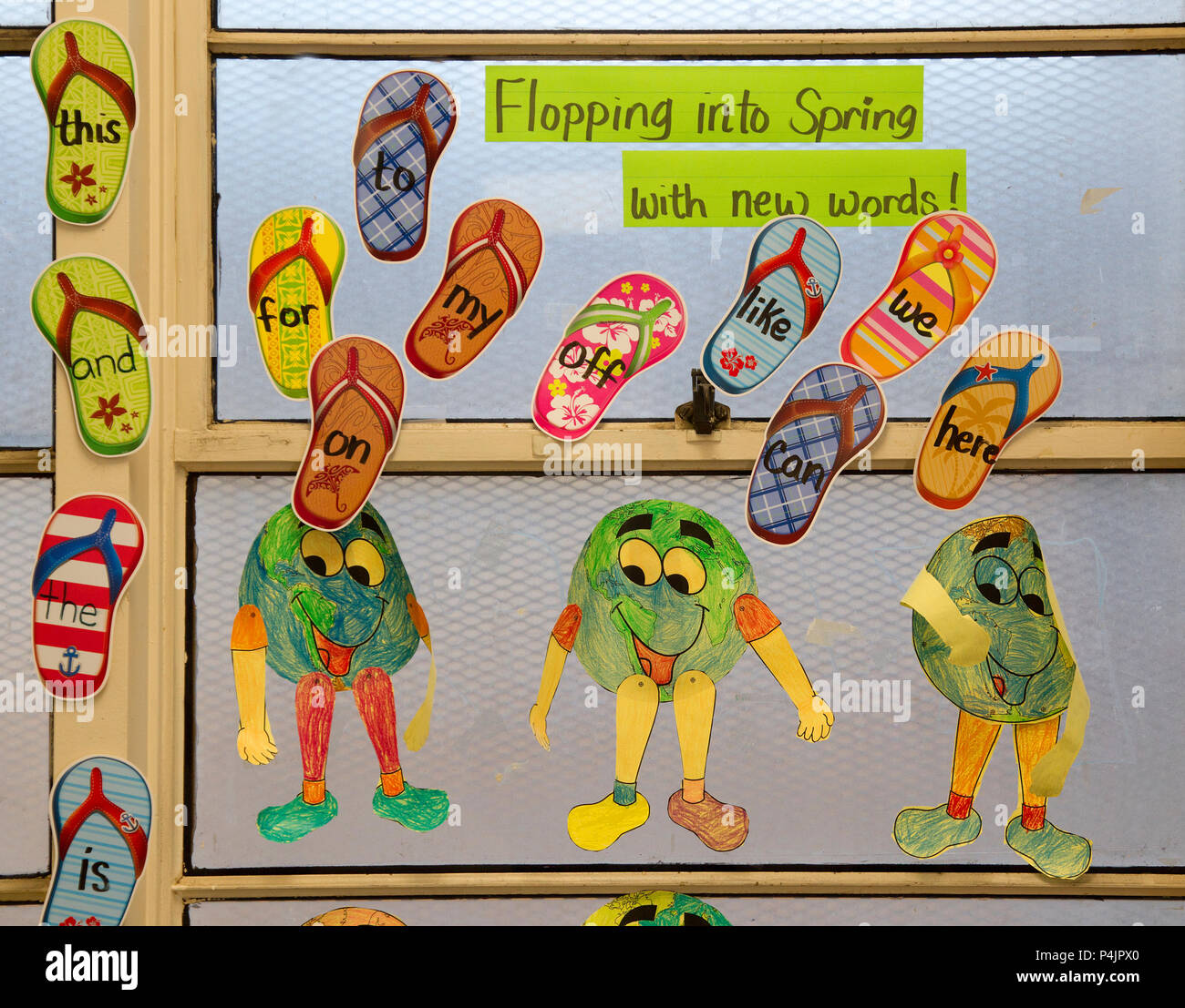 Visual Aid to Teach Kindergarten Children Stock Photo