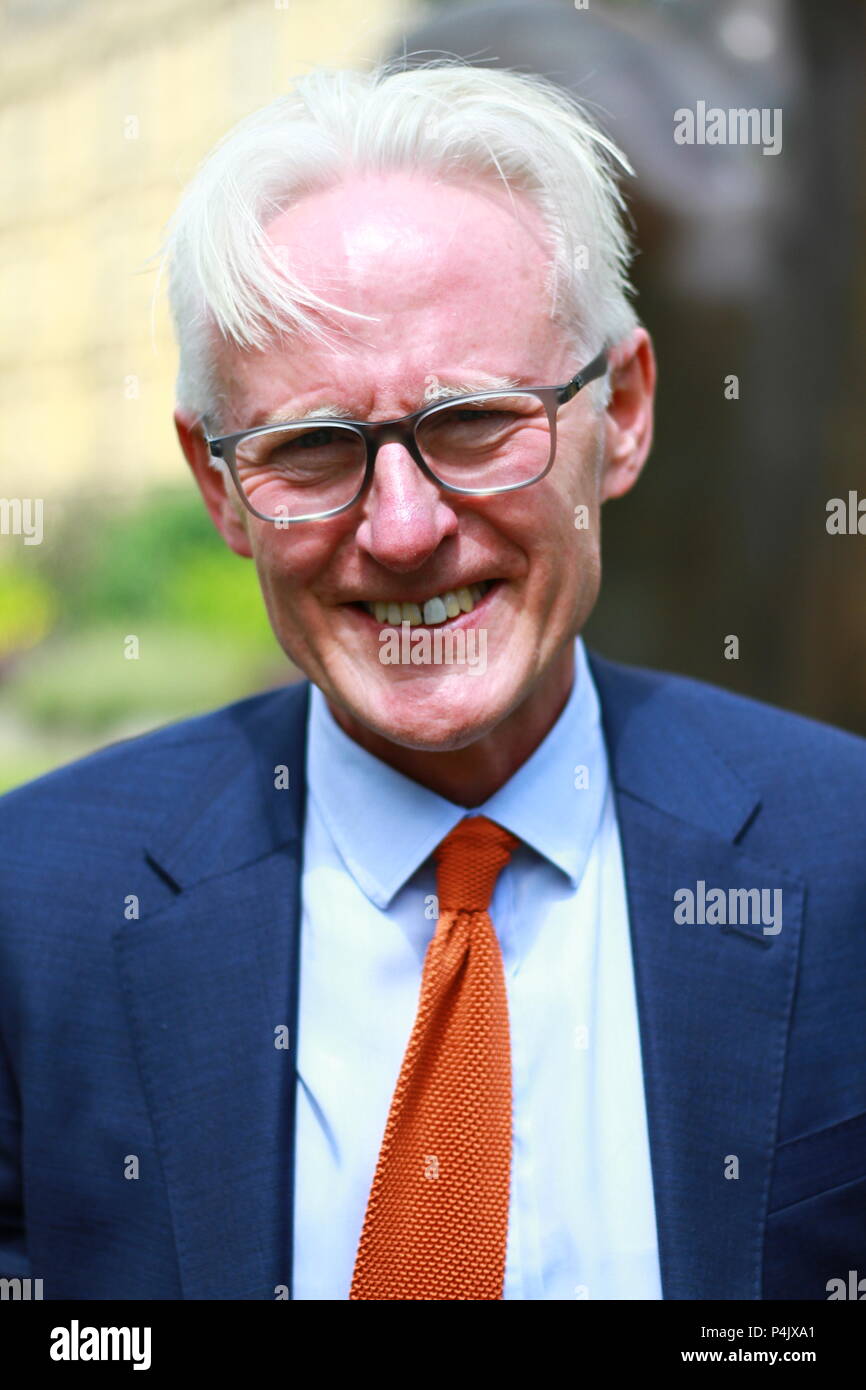 Norman Lamb British Liberal Democrat politician pictured in Westminster, London, UK on 20th June 2018. British politicians. MPS. Russell Moore portfolio page. Stock Photo