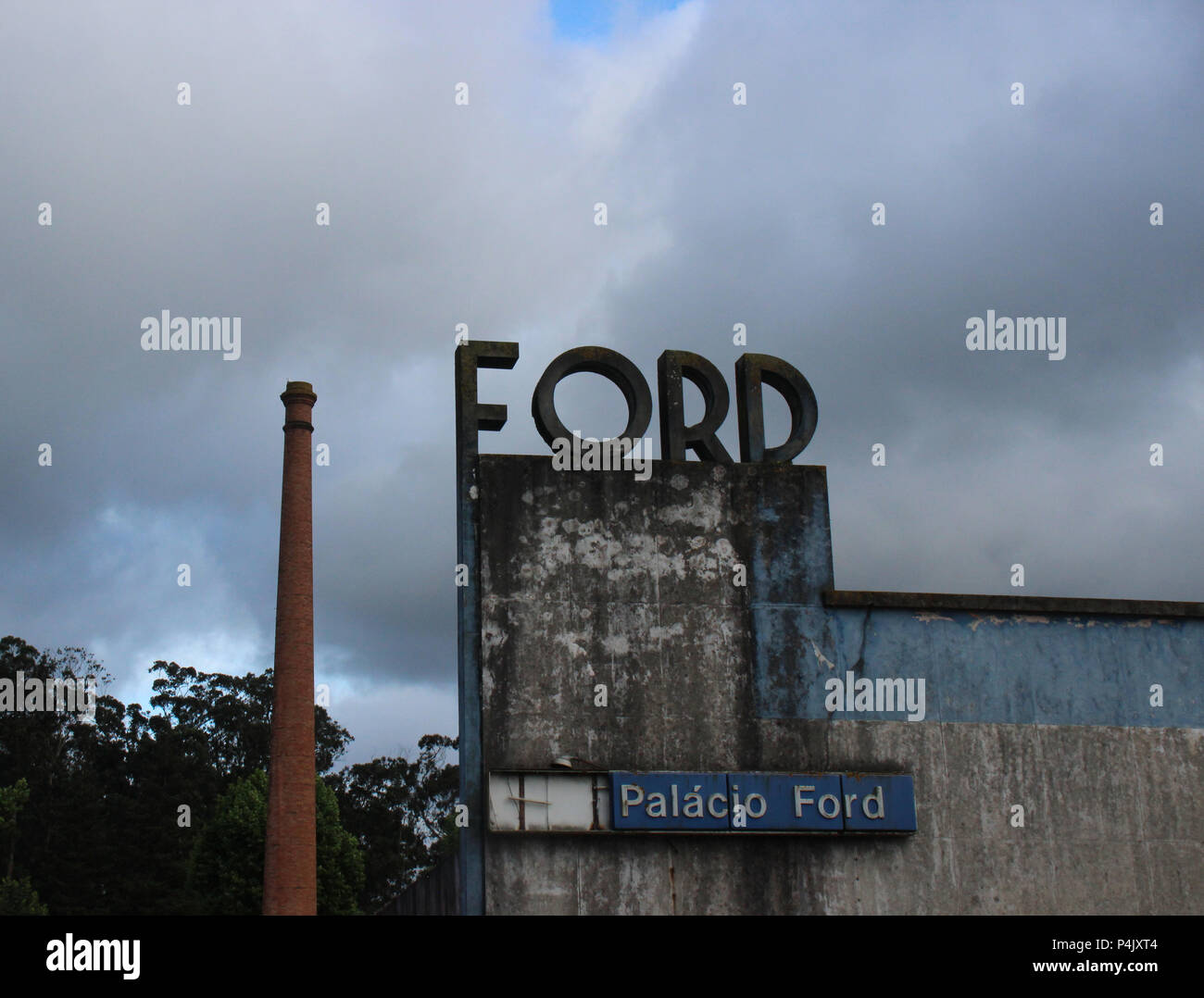 The old ford factory in Porto, Portugal Stock Photo