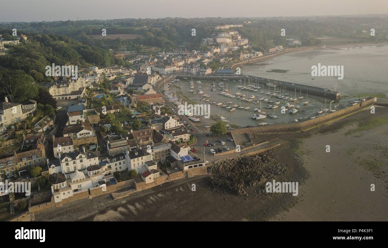Jersey harbour aerial channel islands hi-res stock photography and ...