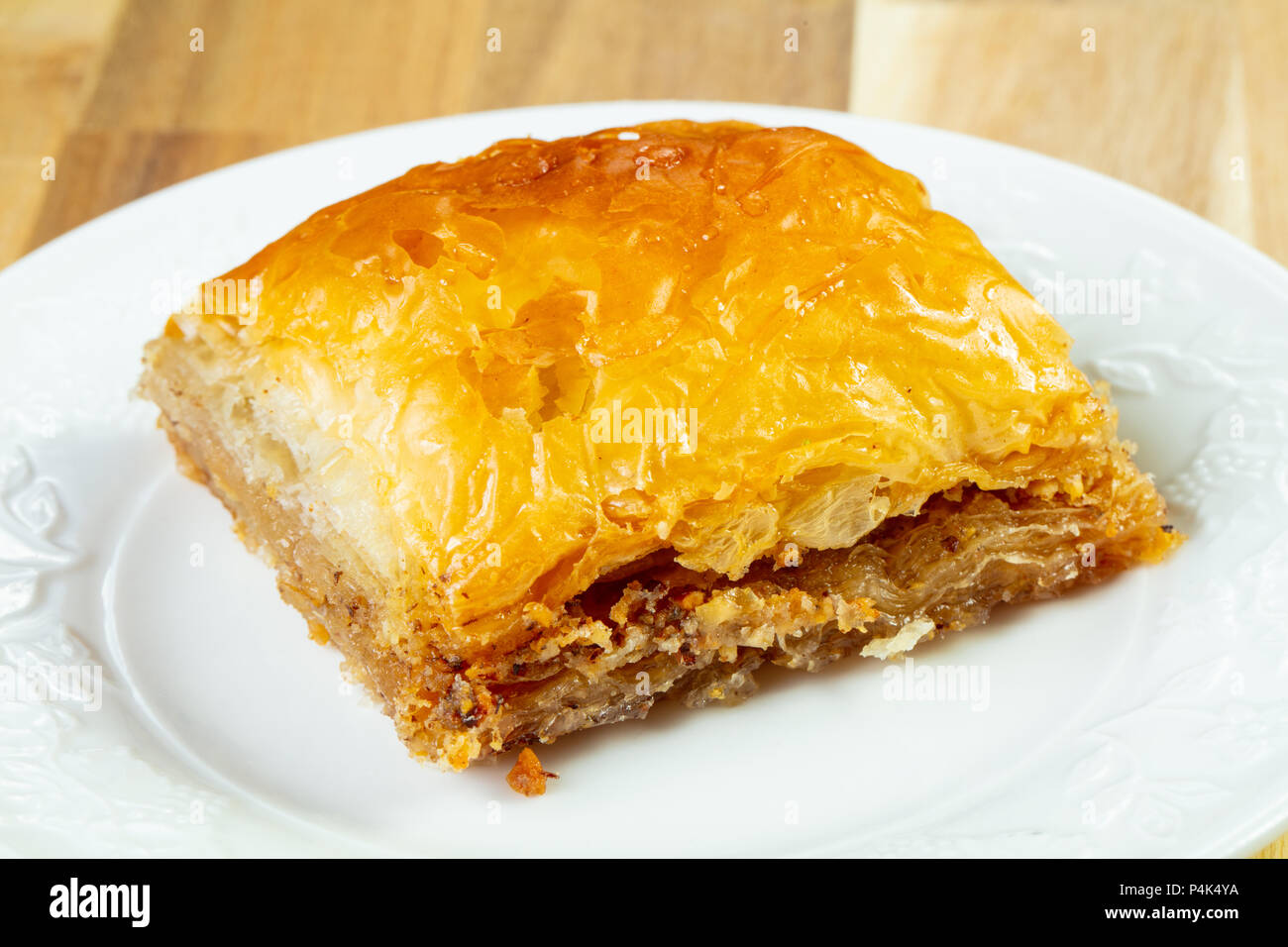 Sweet delight Baklava with nuts Stock Photo Alamy