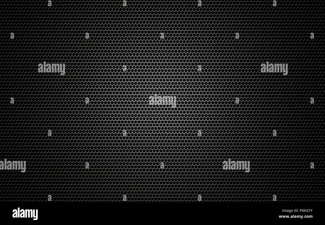 Dark black metal honeycomb pattern hi-res stock photography and images ...