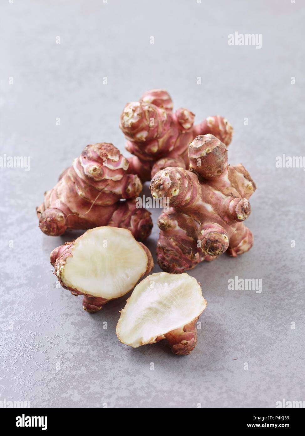 Jerusalem Artichoke; Sunchoke; On White Background Stock Photo Alamy