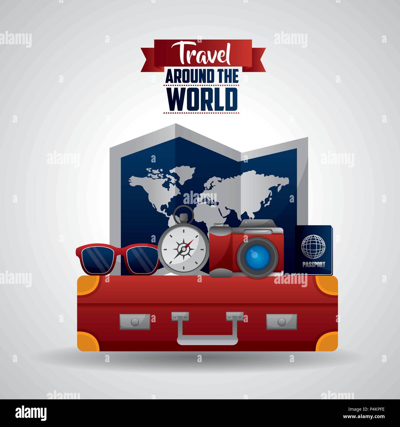 travel around the world Stock Vector Image & Art - Alamy