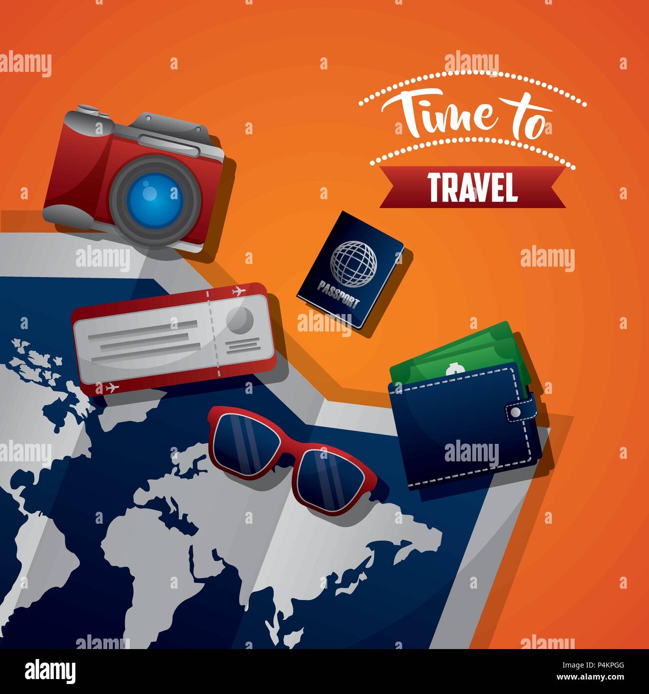 travel around the world Stock Vector Image & Art - Alamy