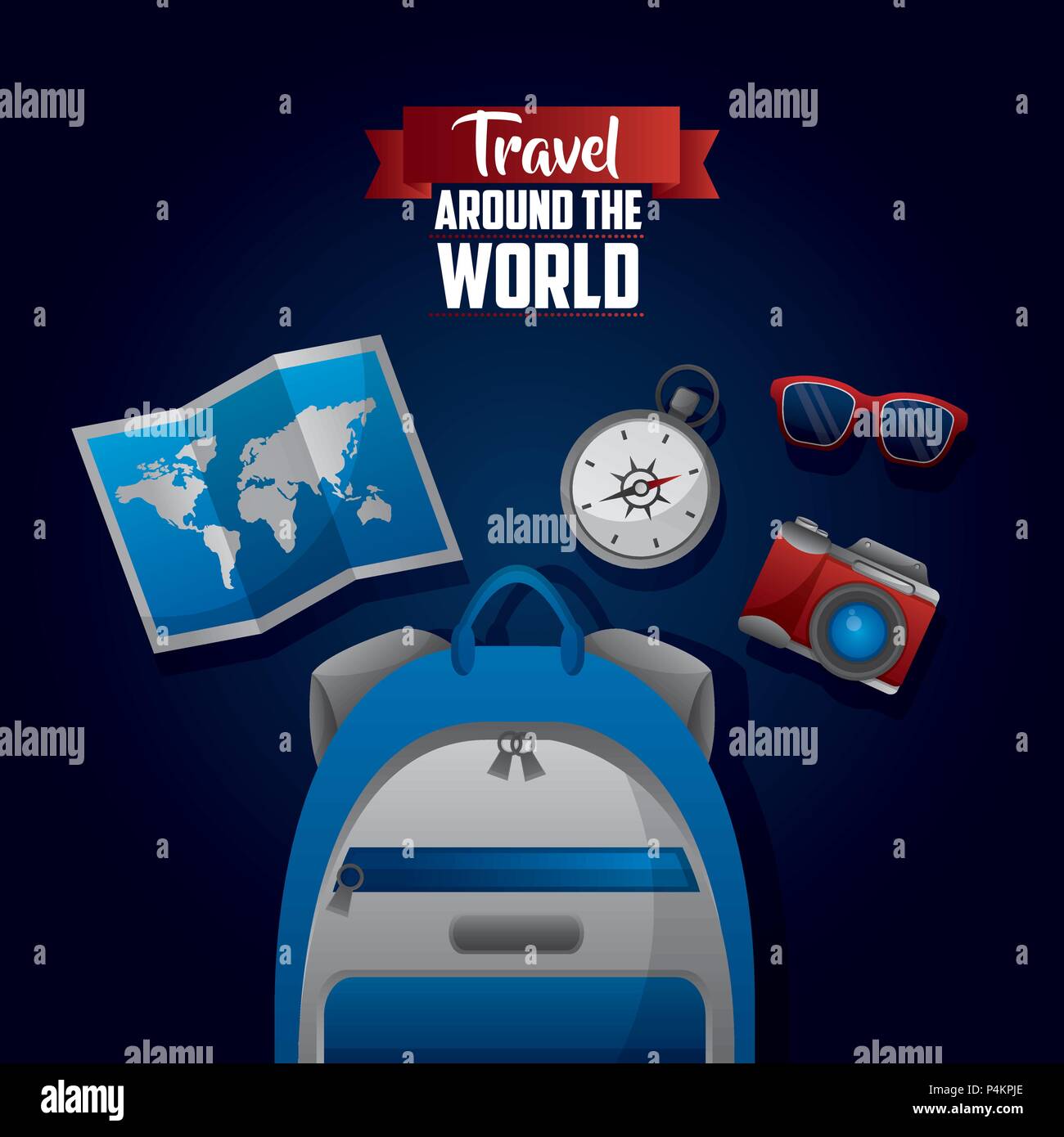 travel around the world Stock Vector Image & Art - Alamy