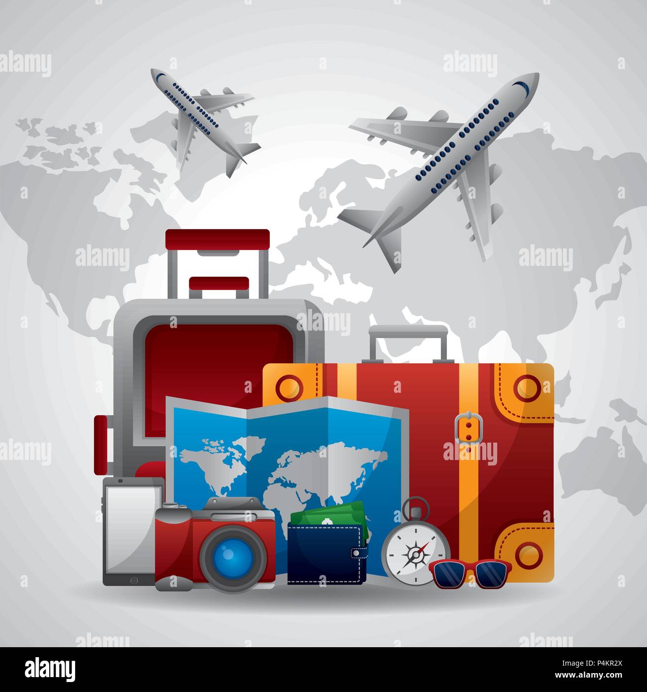 travel around the world Stock Vector Image & Art - Alamy