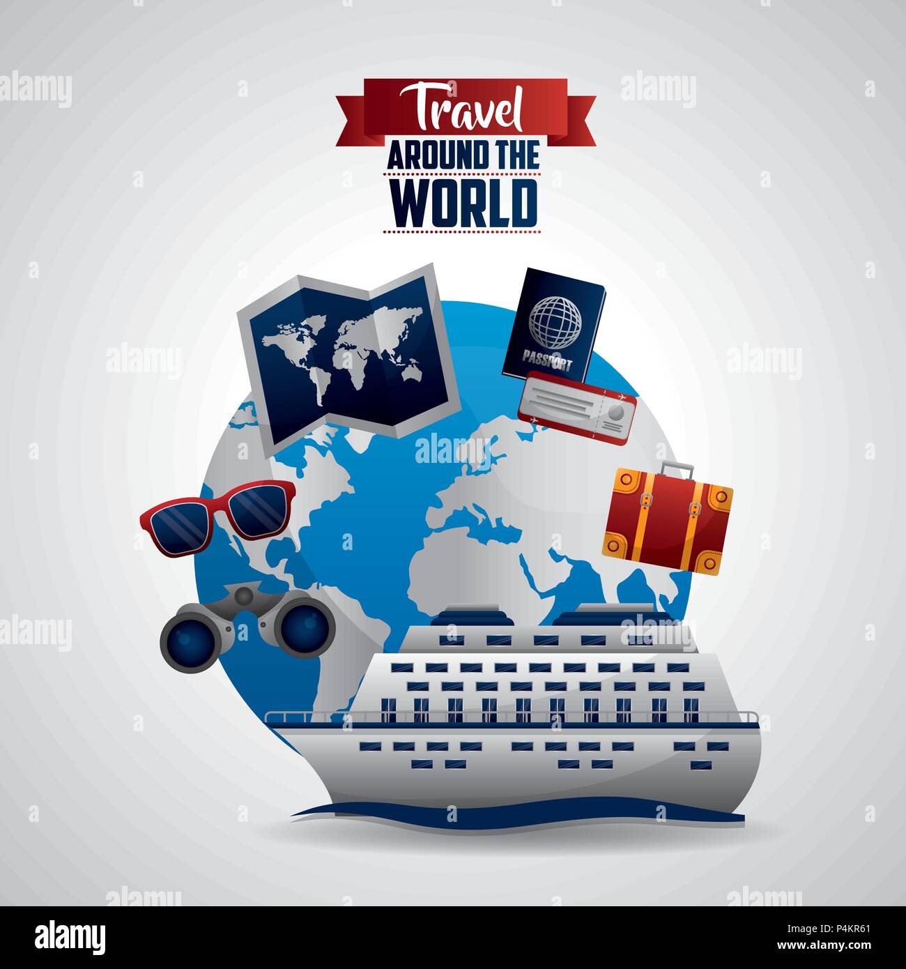 travel around the world Stock Vector Image & Art - Alamy