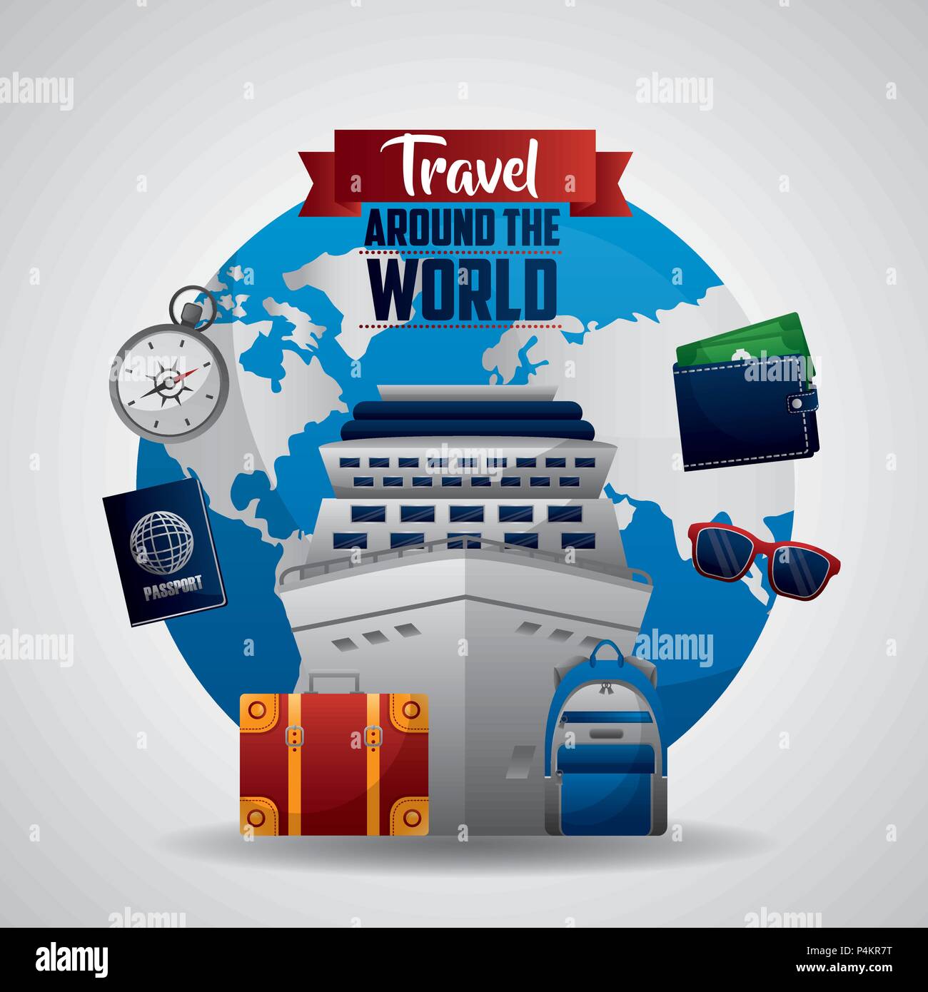 travel around the world Stock Vector Image & Art - Alamy